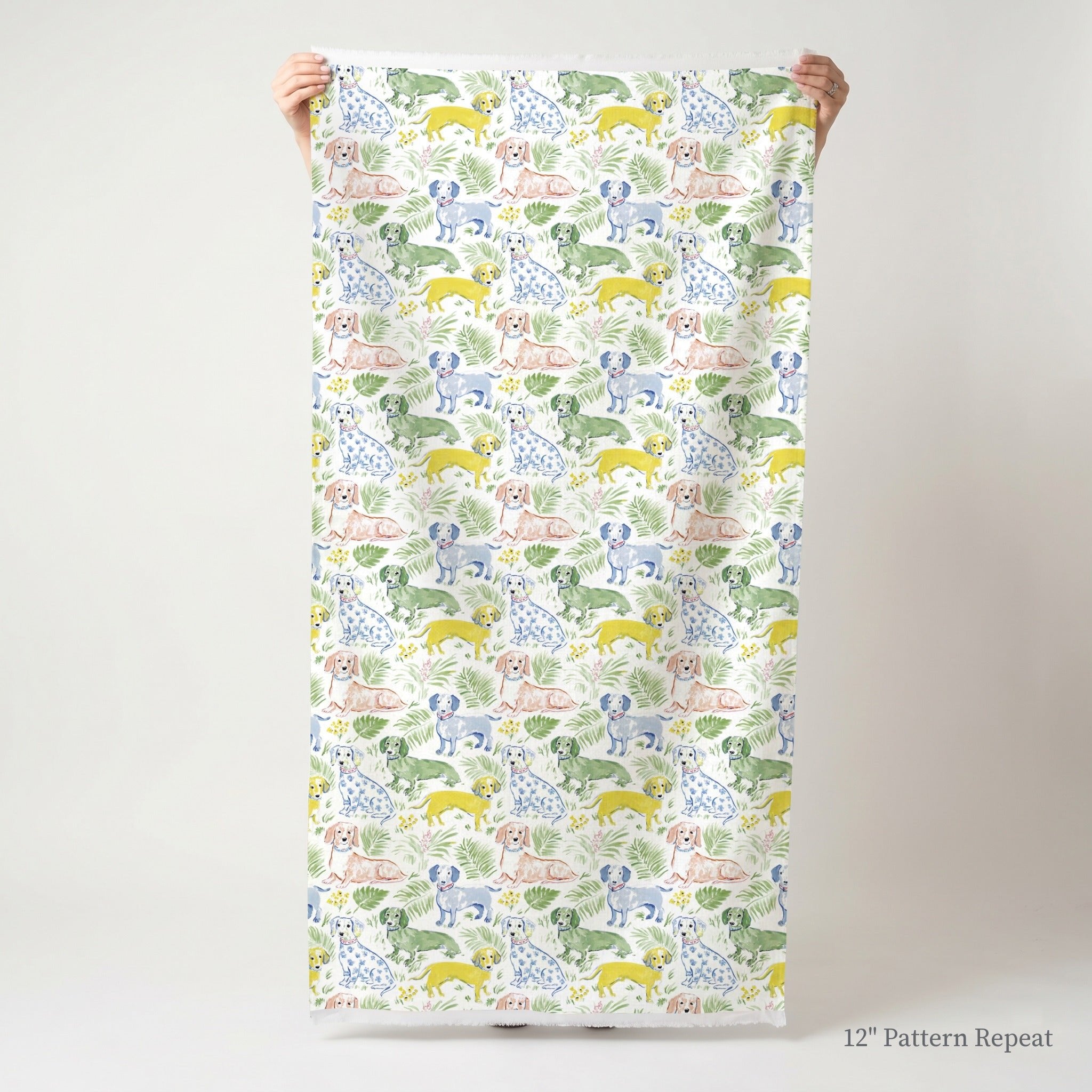 Golden Dachshund - Fabric - Linen Rowe