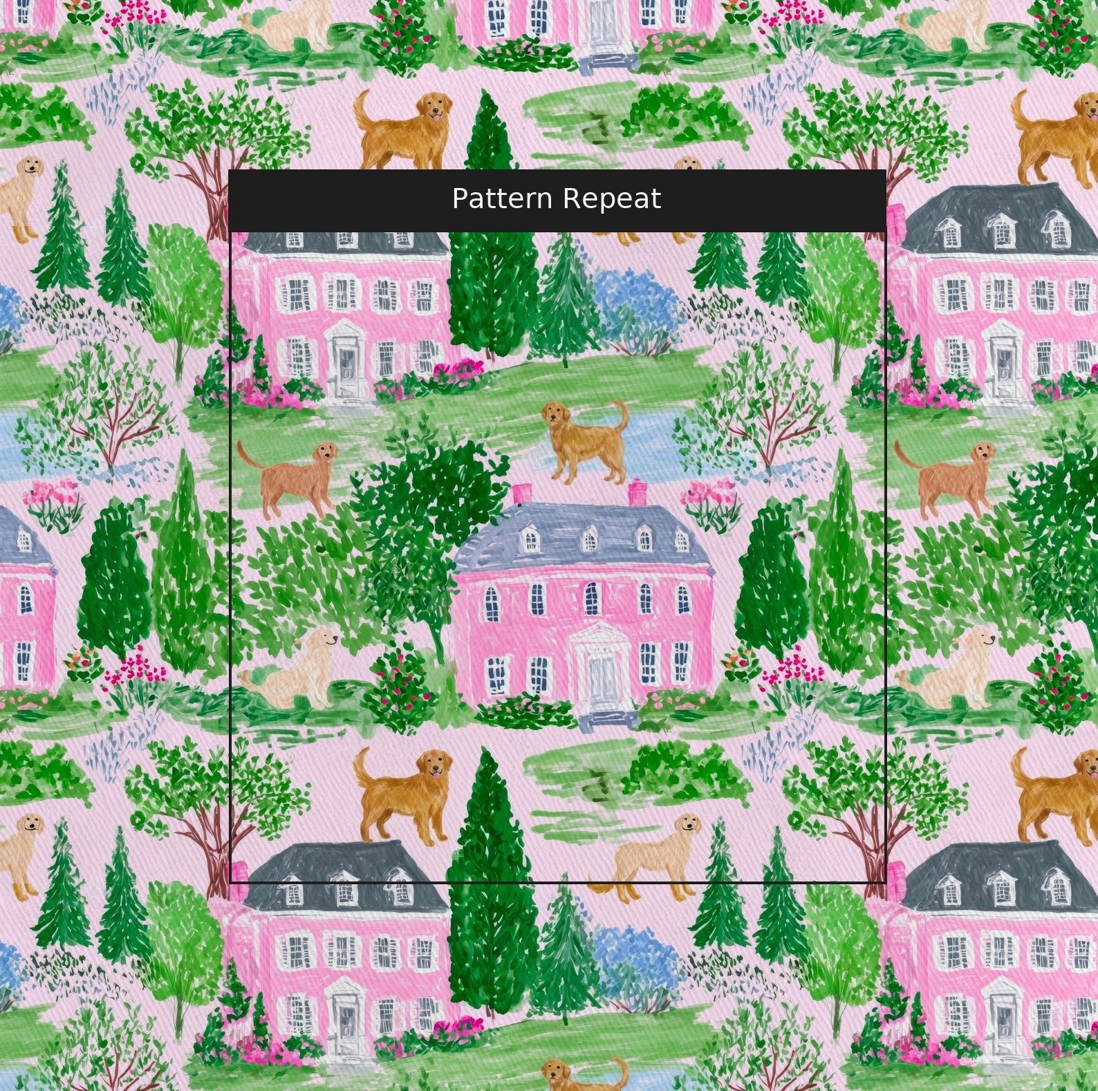 Golden Dream House - Fabric - Linen Rowe