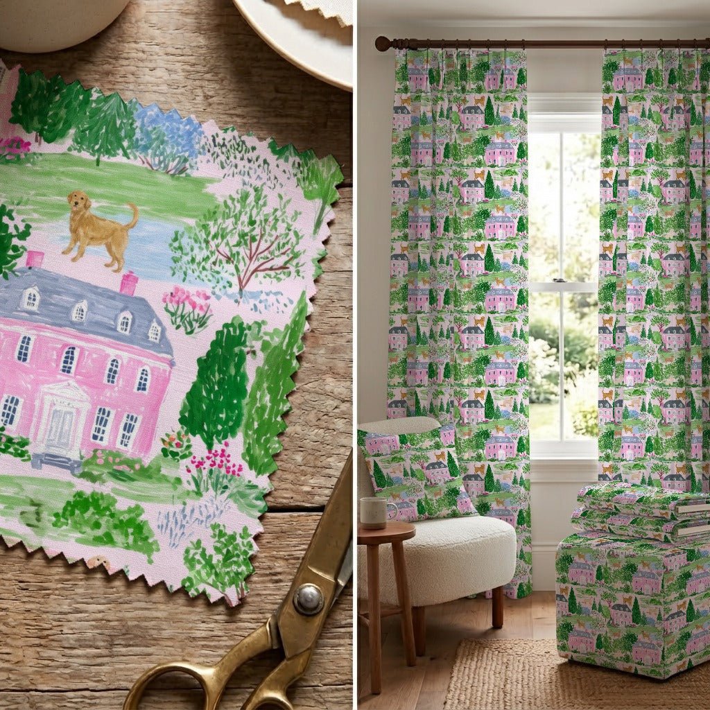 Golden Dream House - Fabric - Linen Rowe