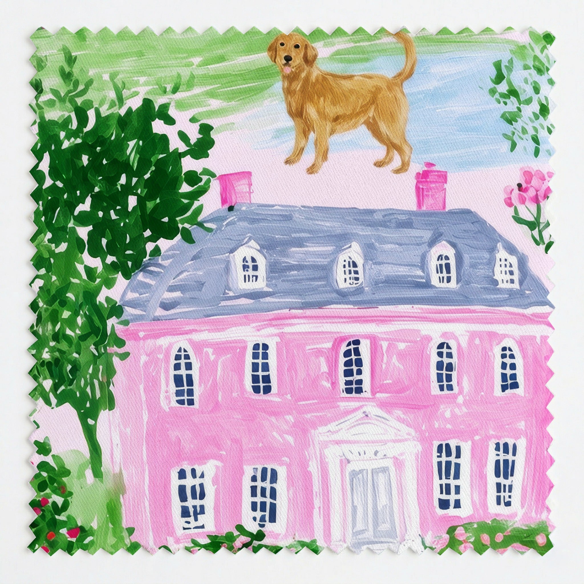 Golden Dream House - Fabric - Linen Rowe