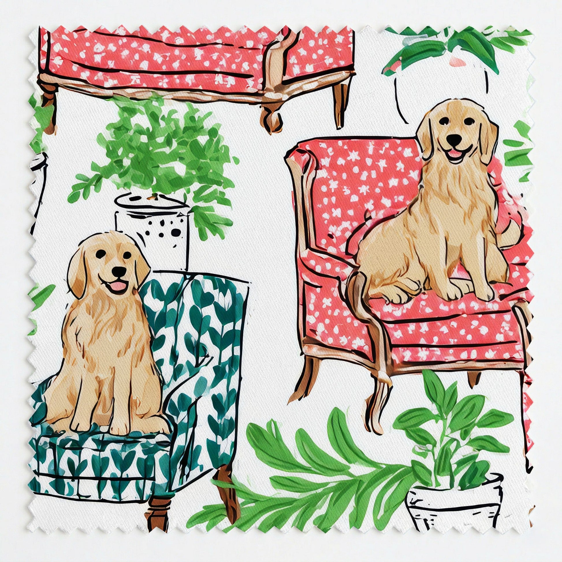 Golden Lounge - Fabric - Linen Rowe