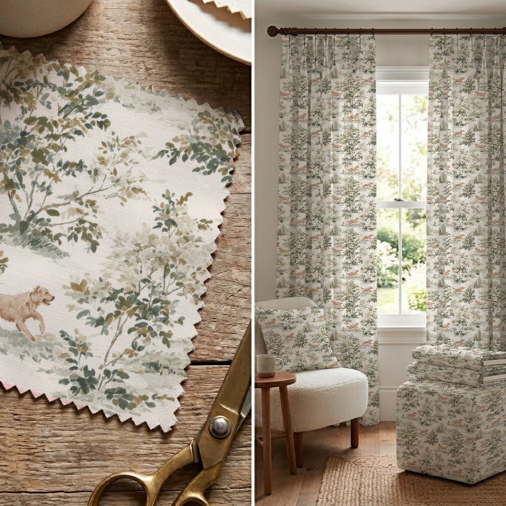 Golden Toile - Fabric - Linen Rowe