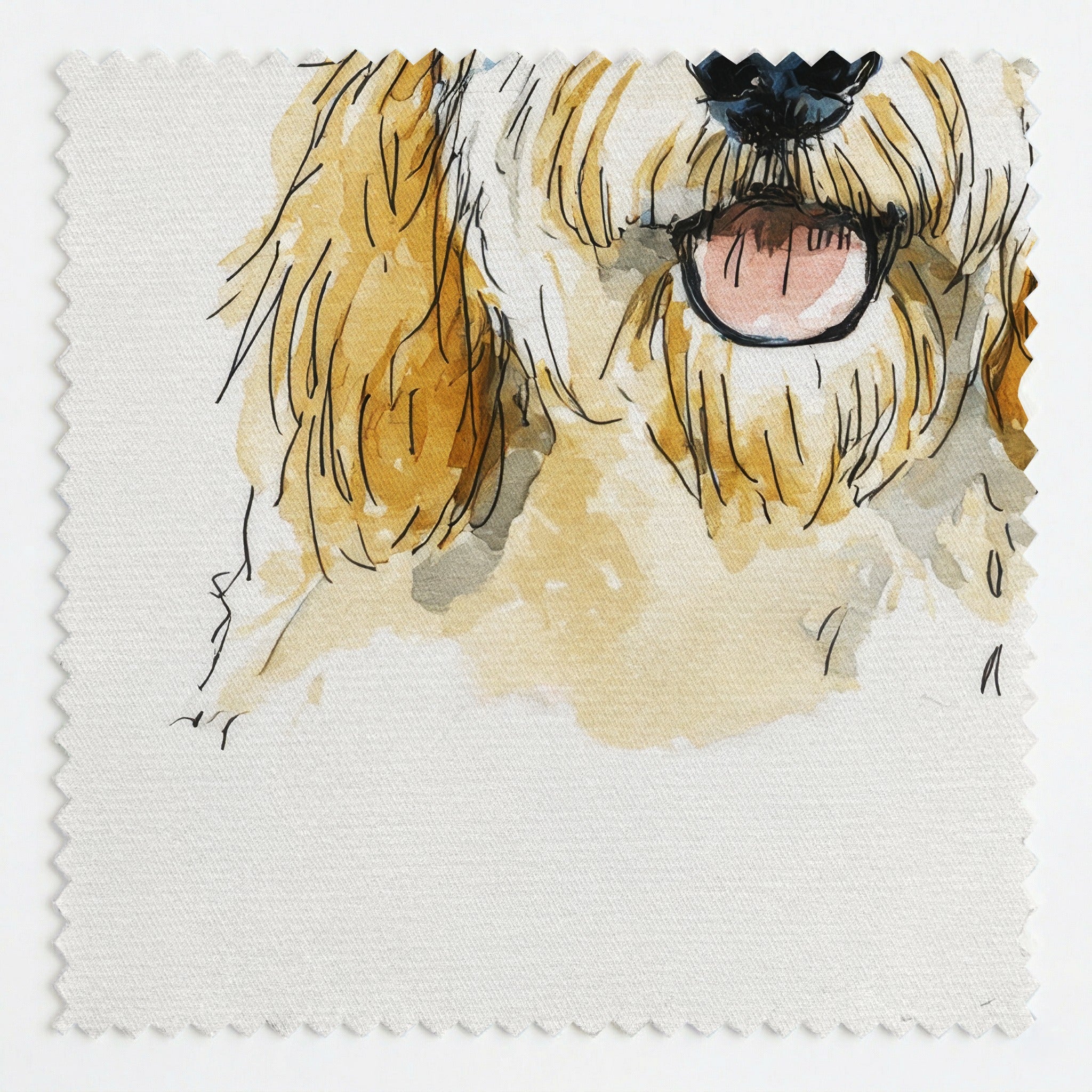 Goldendoodle Cool Shades - Fabric - Linen Rowe