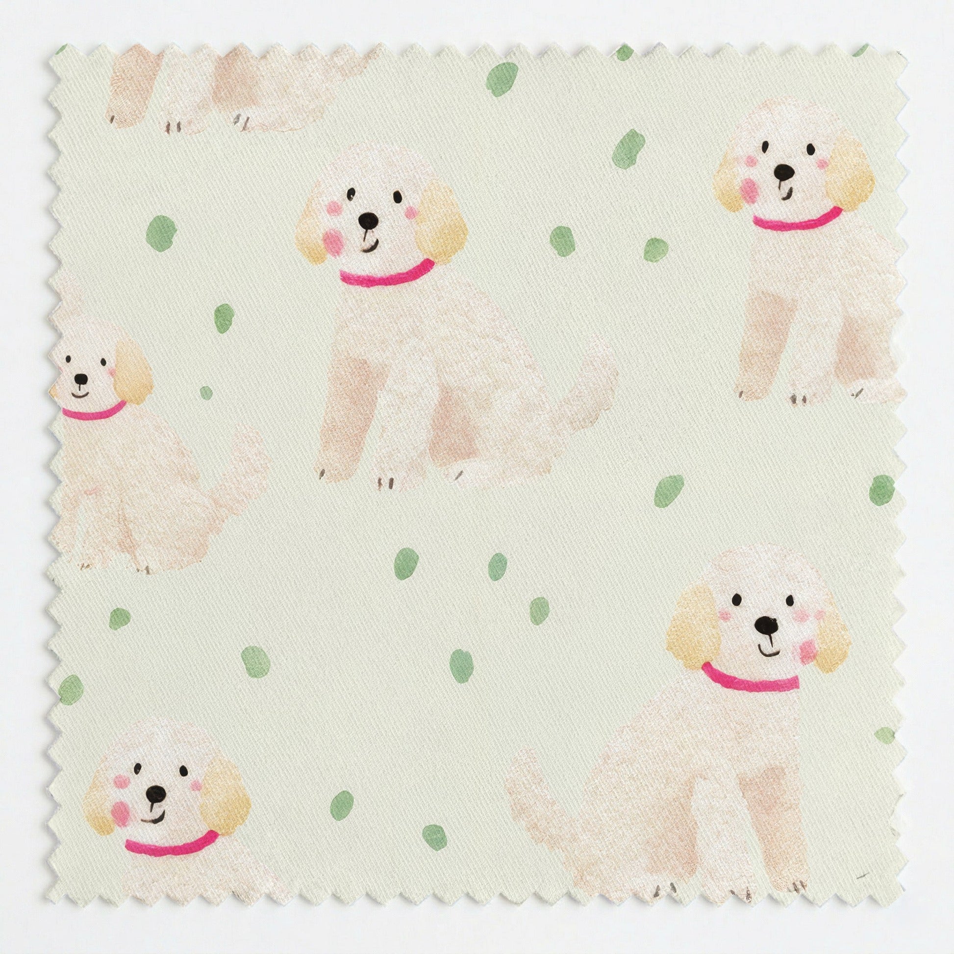 Goldendoodle Rain - Fabric - Linen Rowe