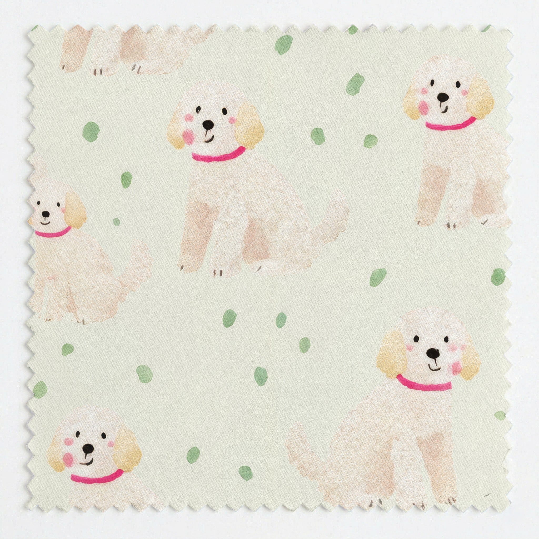 Goldendoodle Rain - Fabric - Linen Rowe