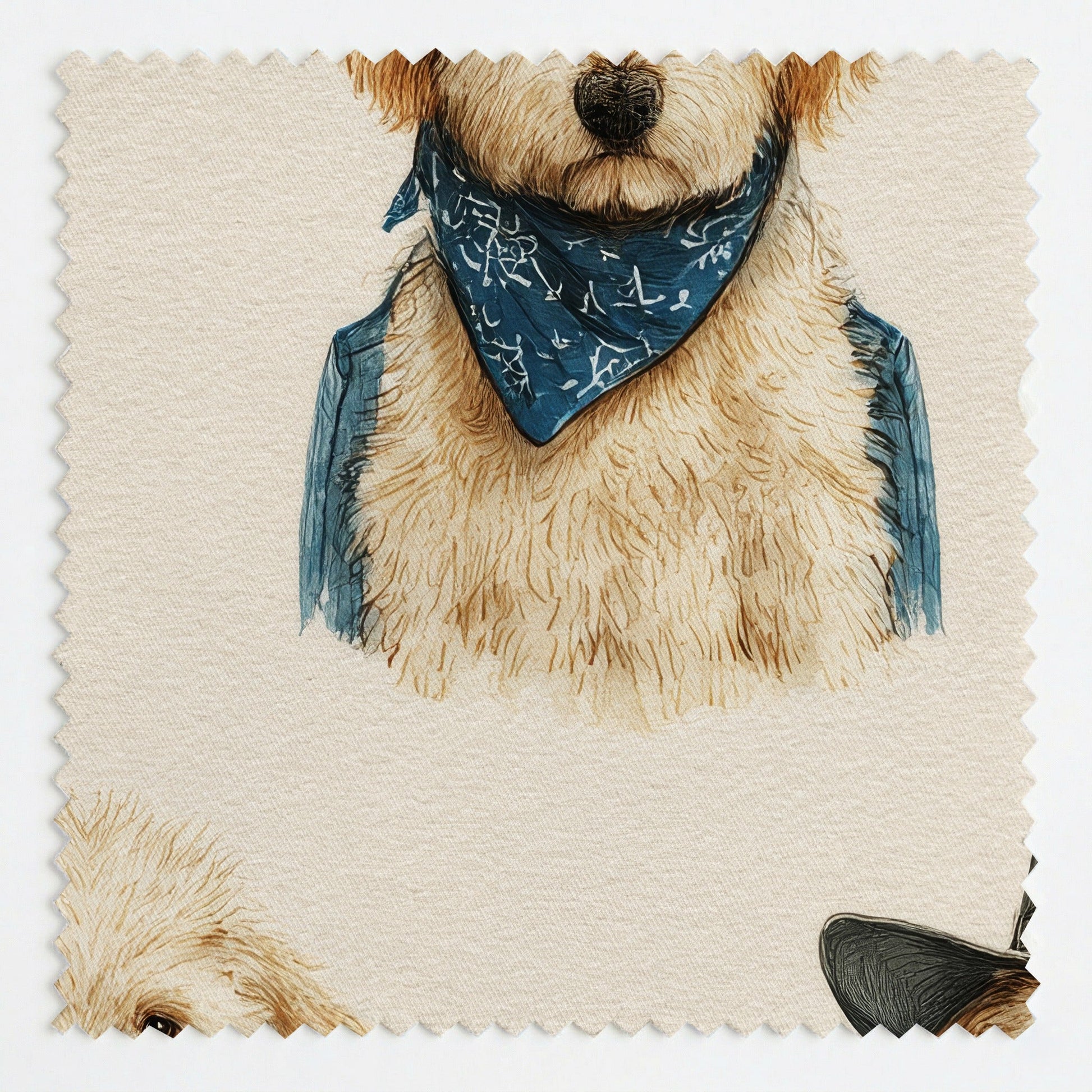 Goldendoodle Rodeo - Fabric - Linen Rowe