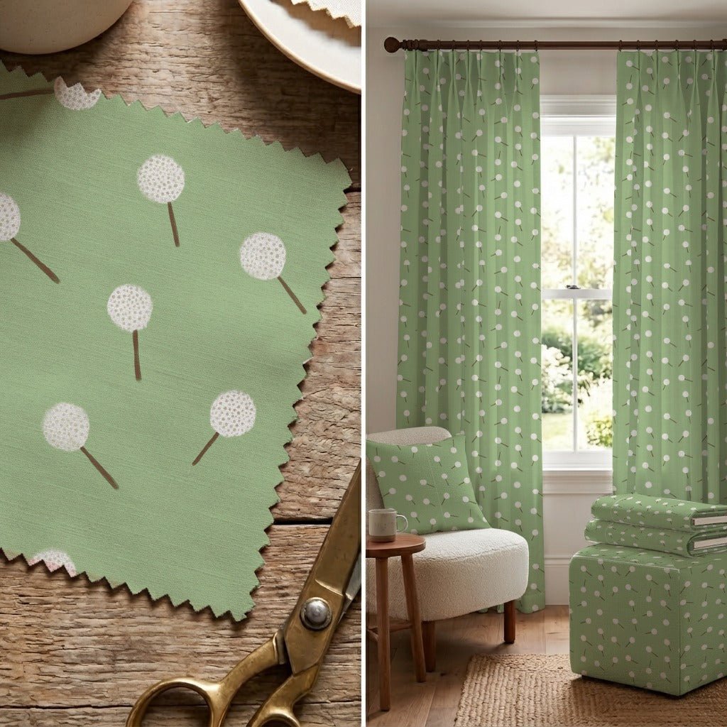 Golf Balls On Tees - Fabric - Linen Rowe