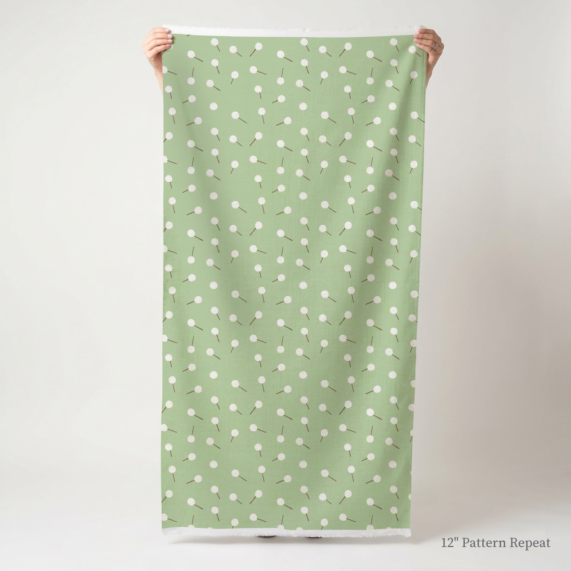 Golf Balls On Tees - Fabric - Linen Rowe