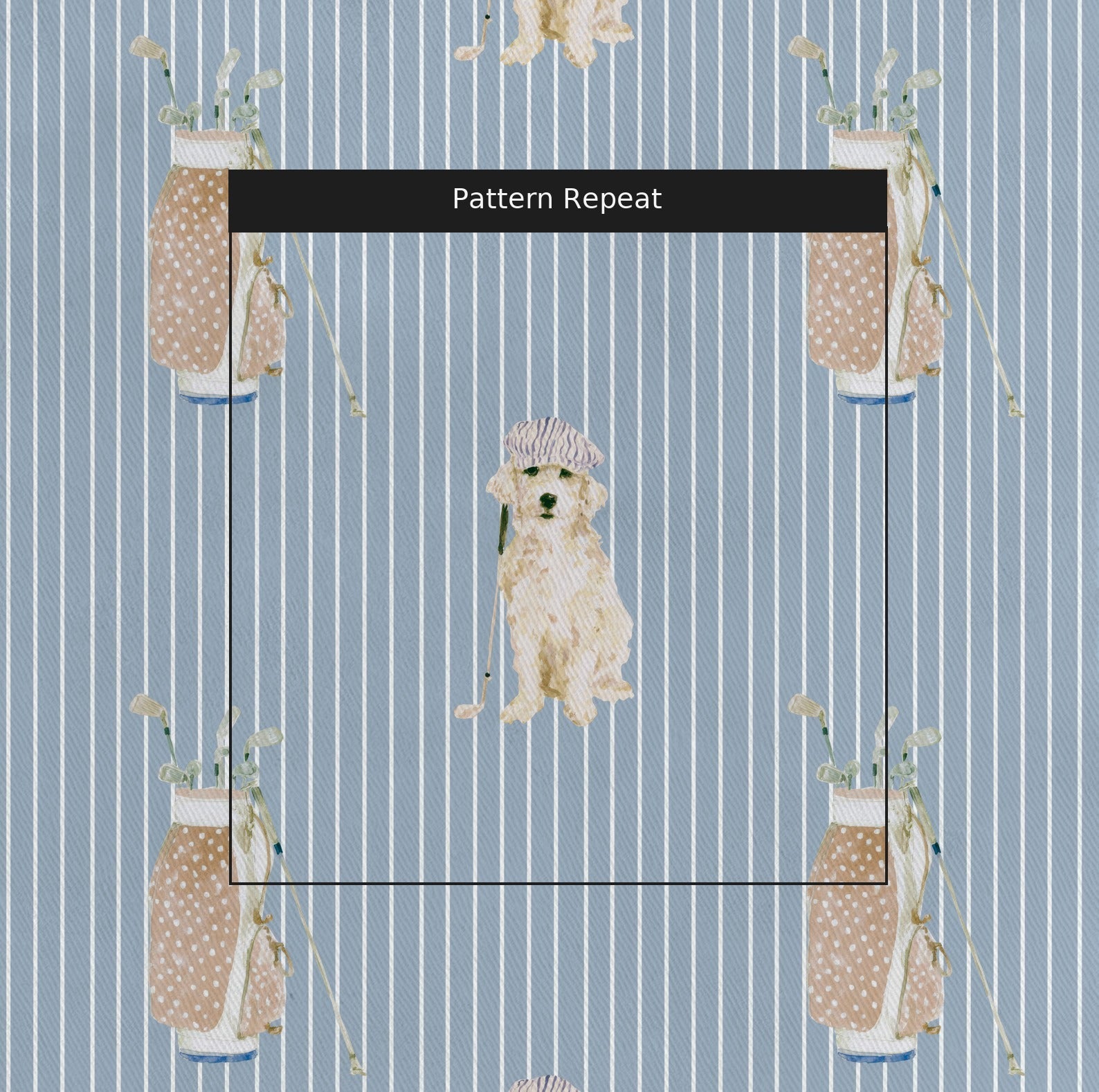 Golf Dog - Fabric - Linen Rowe