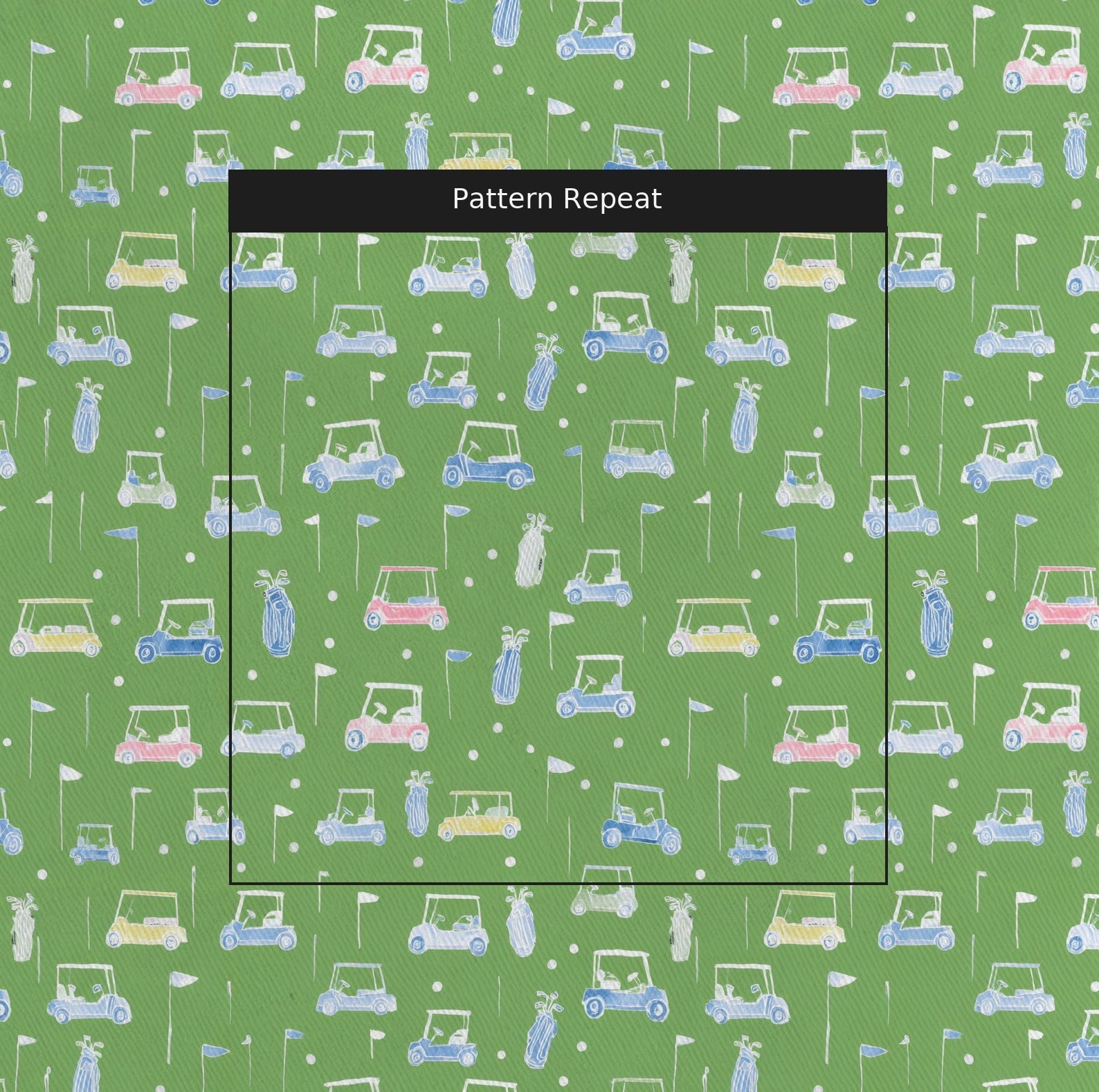 Golfing and Go Karting - Fabric - Linen Rowe