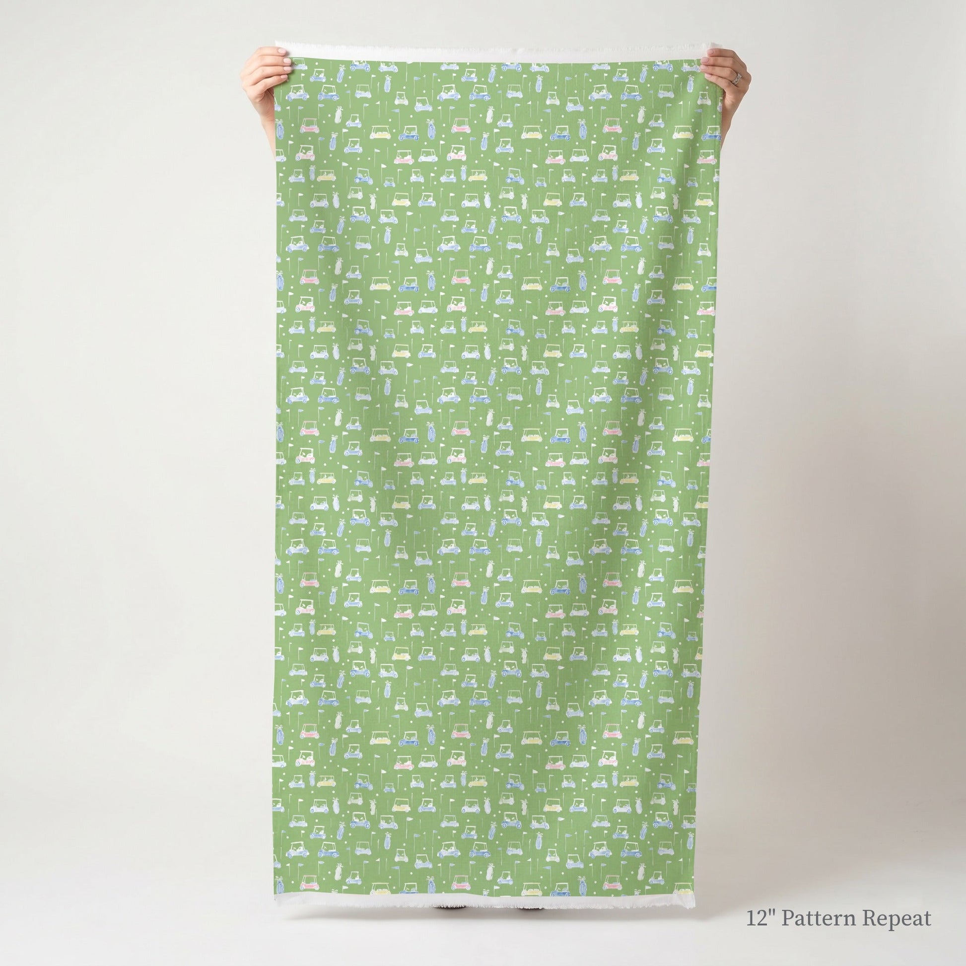 Golfing and Go Karting - Fabric - Linen Rowe