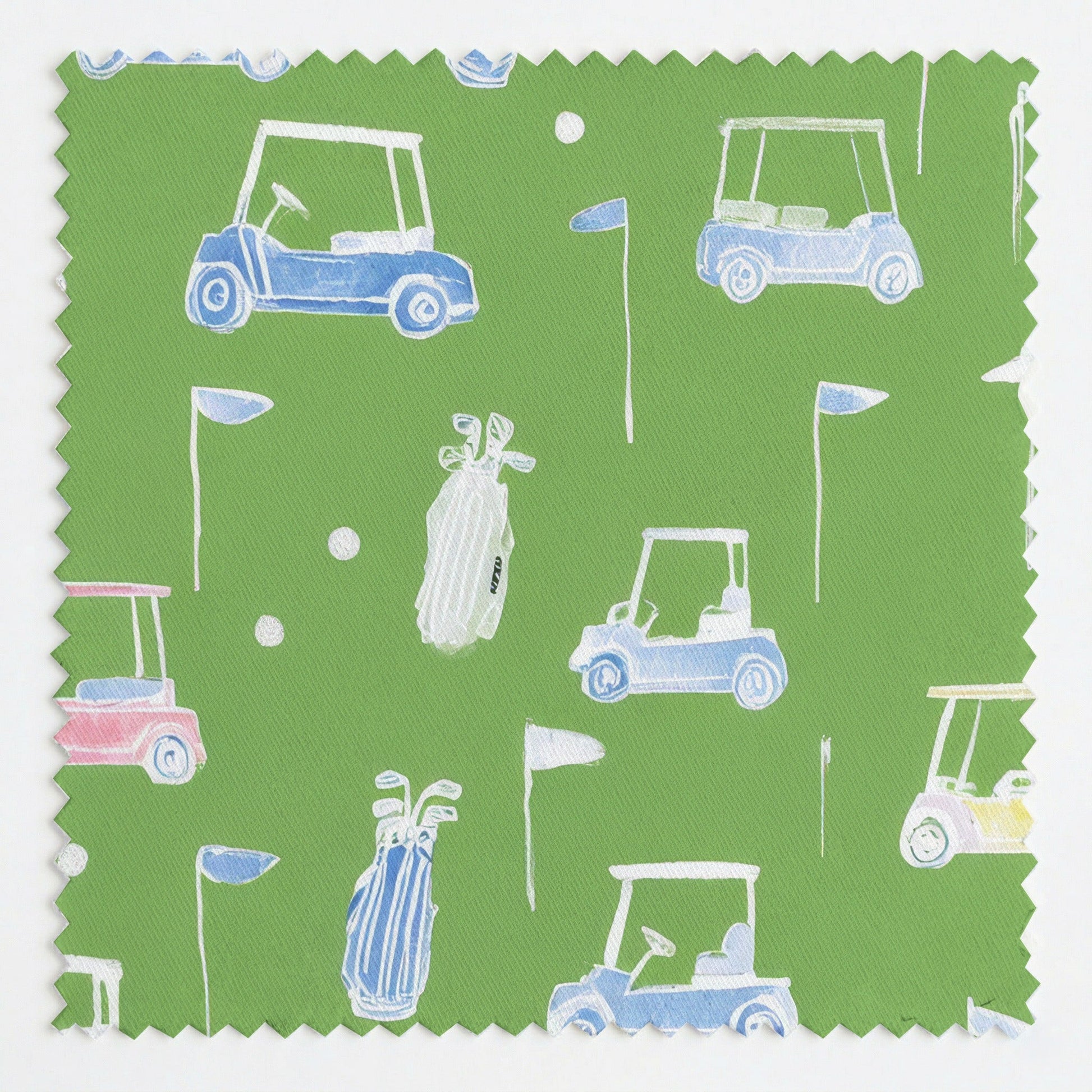 Golfing and Go Karting - Fabric - Linen Rowe