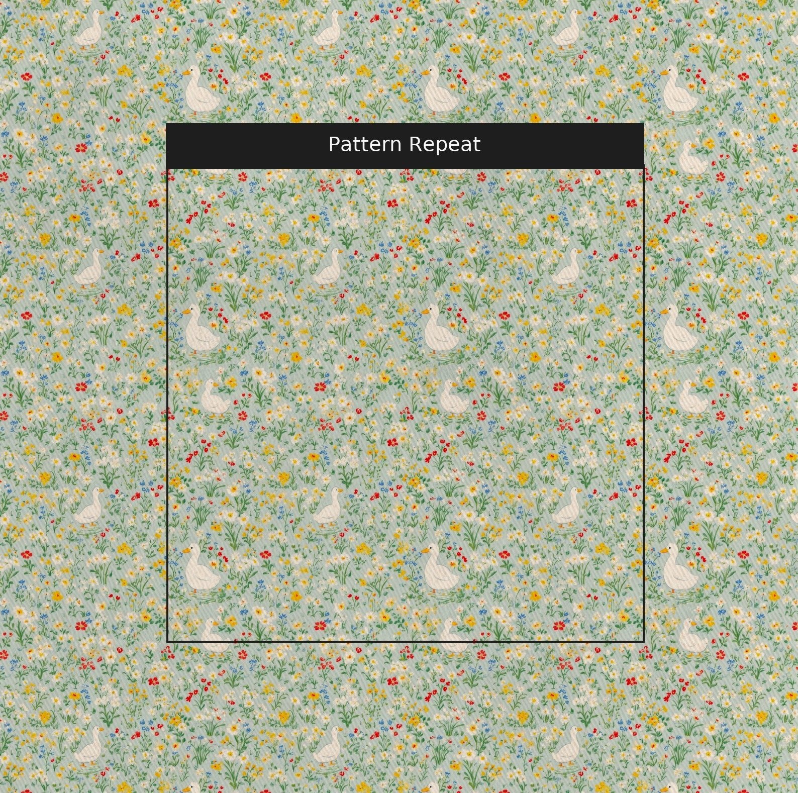 Goosey Florals - Fabric - Linen Rowe