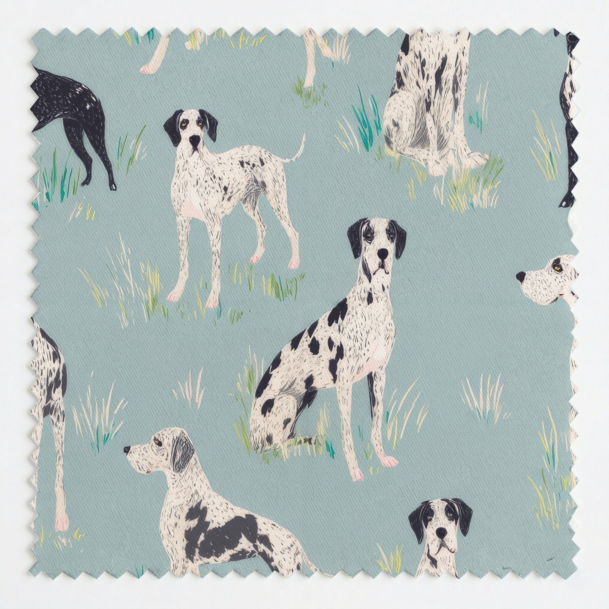Great Danes - Fabric - Linen Rowe