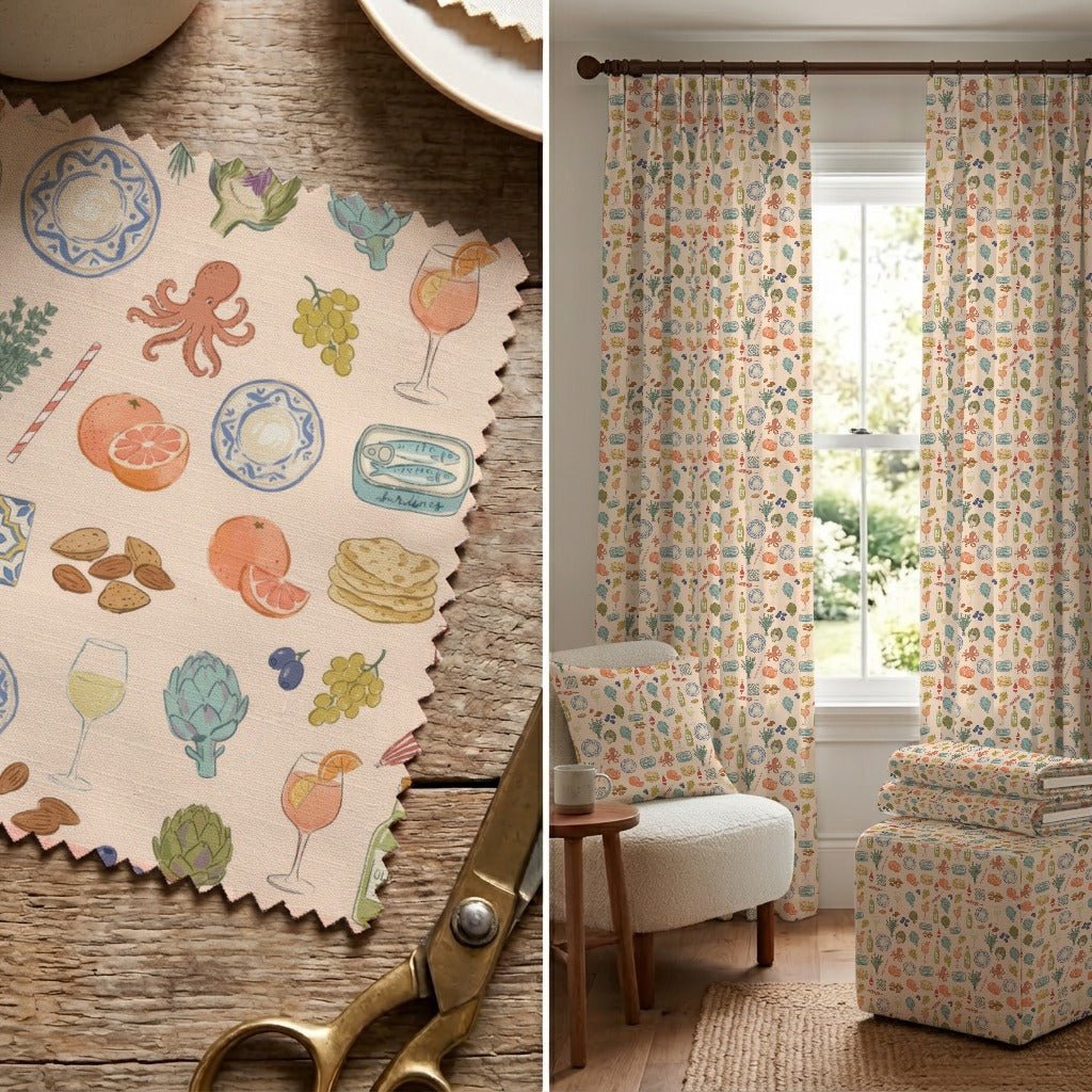 Greek Vibes - Fabric - Linen Rowe