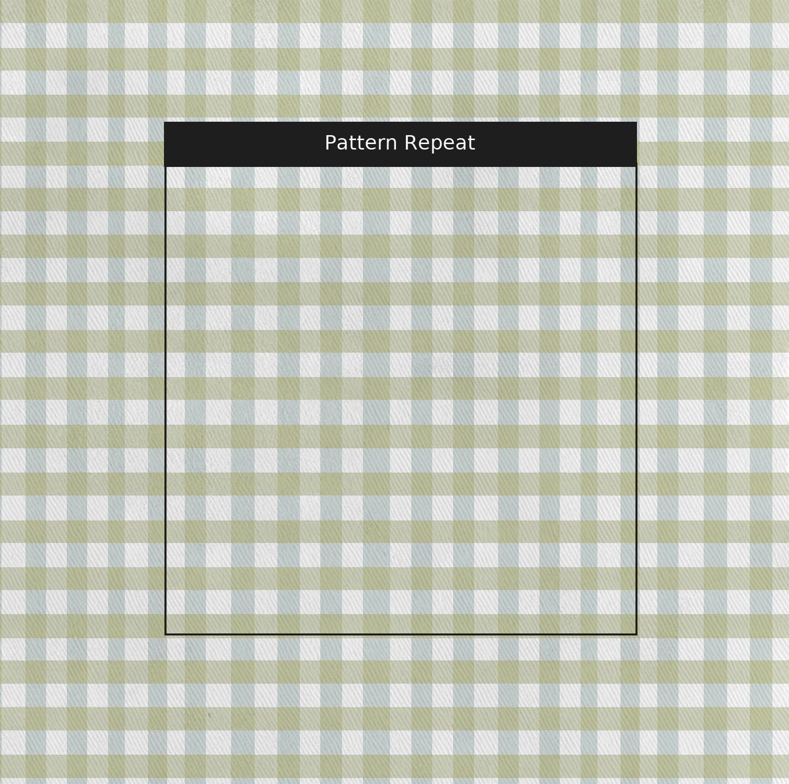 Green Crossed Threads - Fabric - Linen Rowe