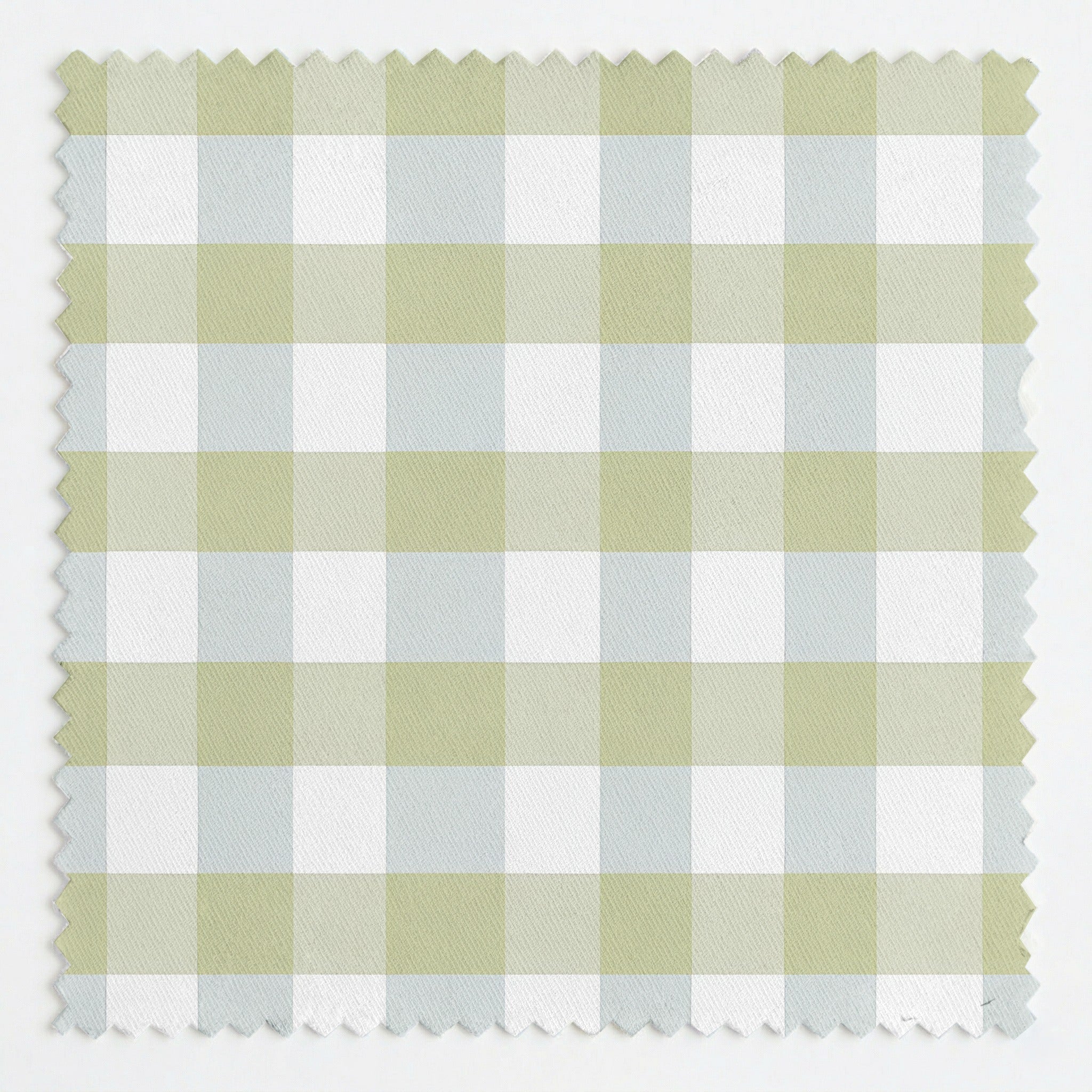 Green Crossed Threads - Fabric - Linen Rowe