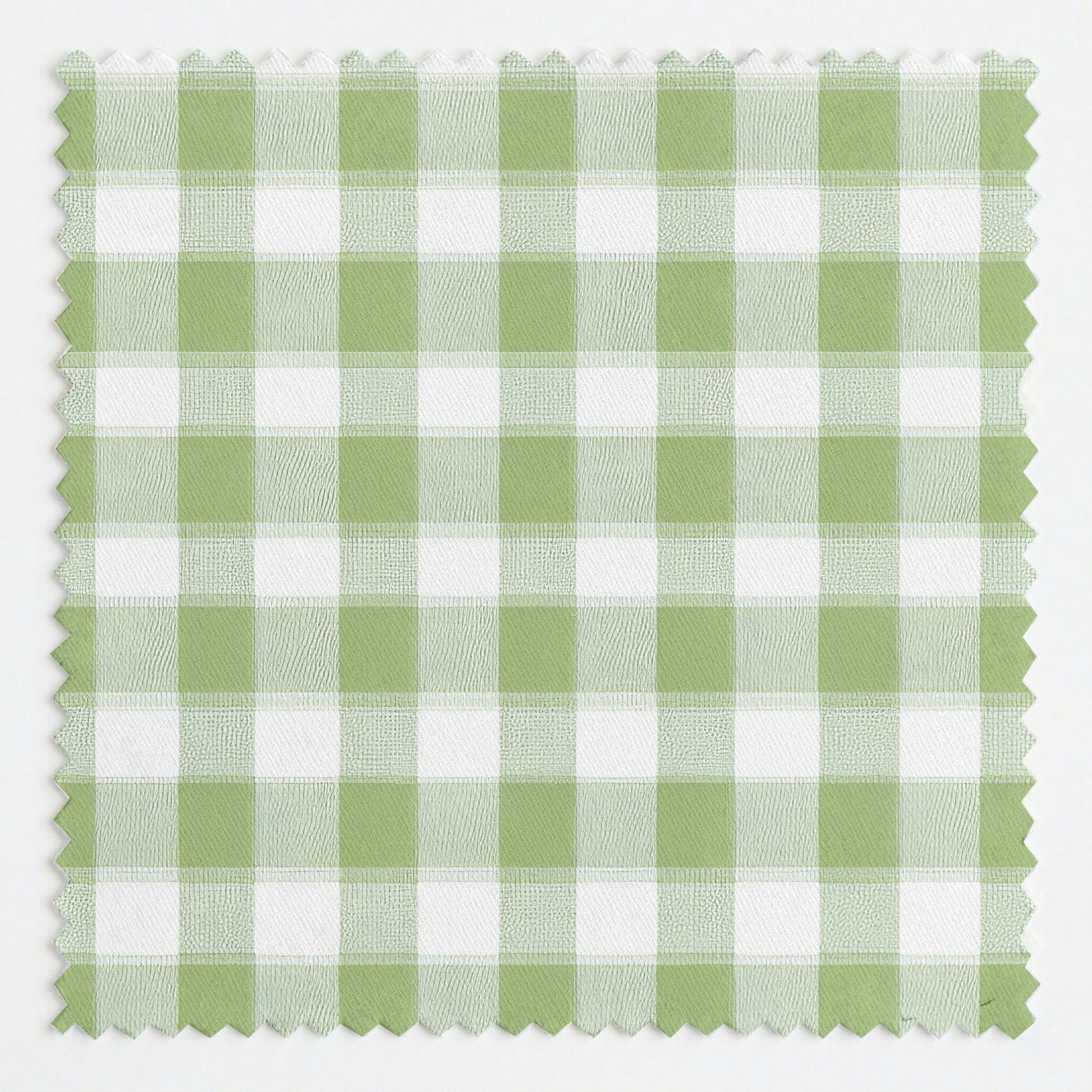Green Gingham - Fabric - Linen Rowe