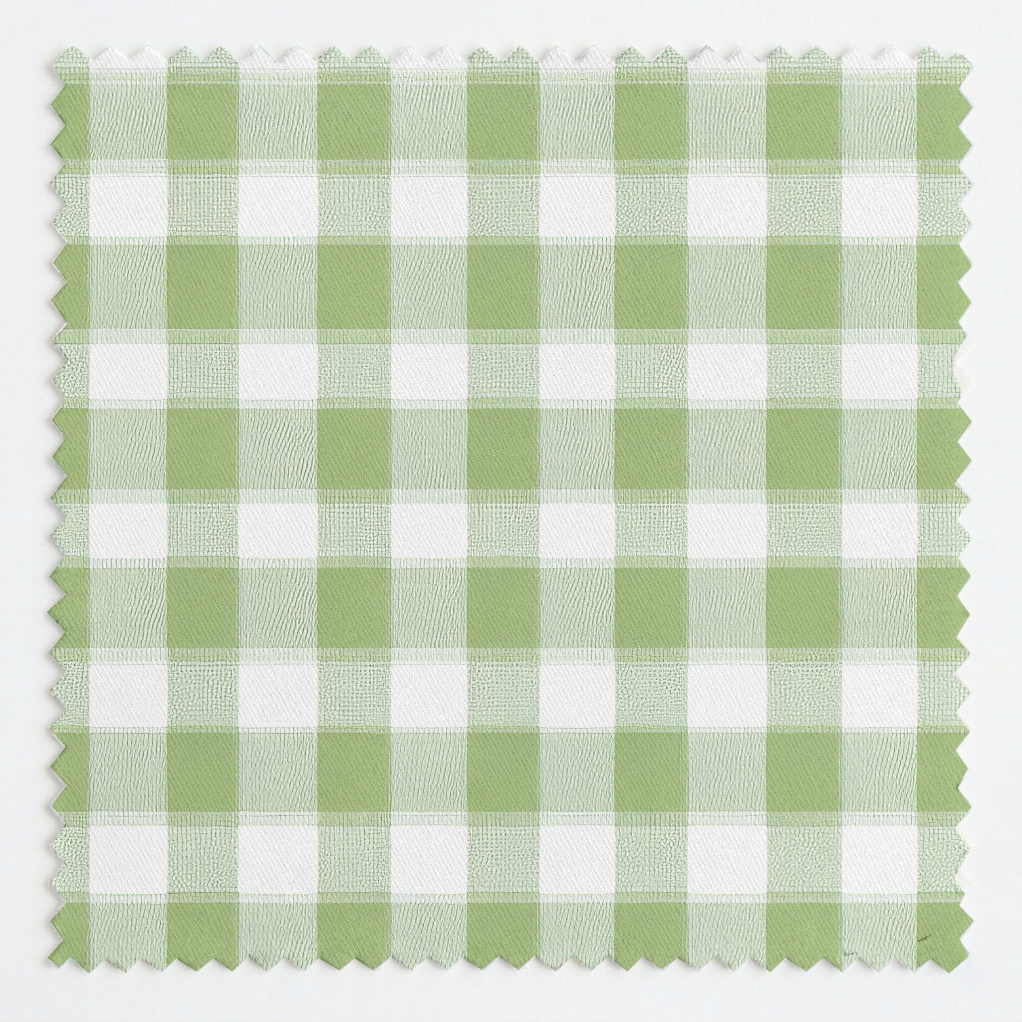 Green Gingham - Fabric - Linen Rowe