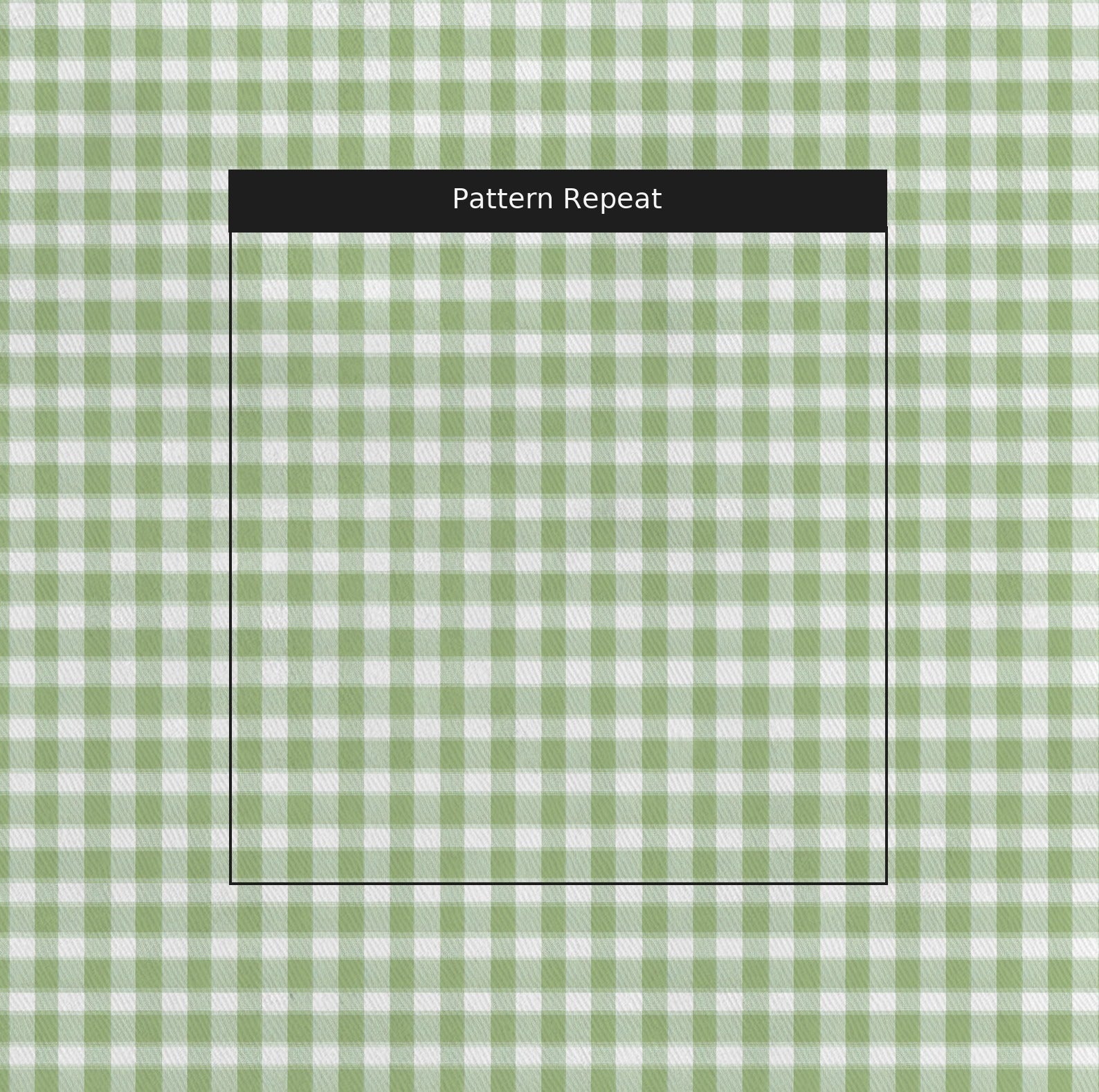 Green Gingham - Fabric - Linen Rowe