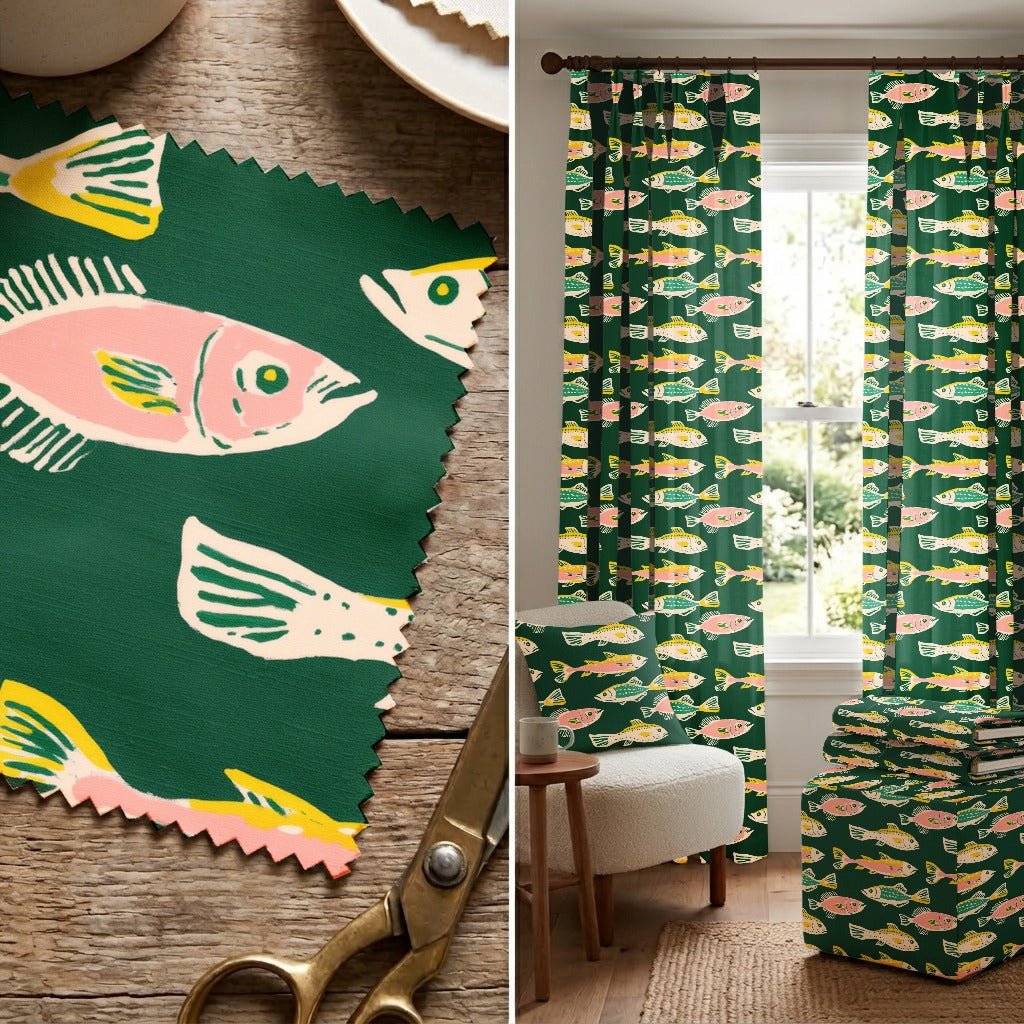 Green Lake Life - Fabric - Linen Rowe