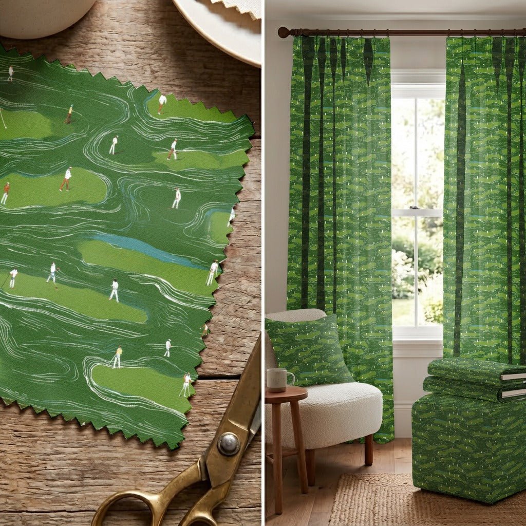 Greens & Irons - Fabric - Linen Rowe