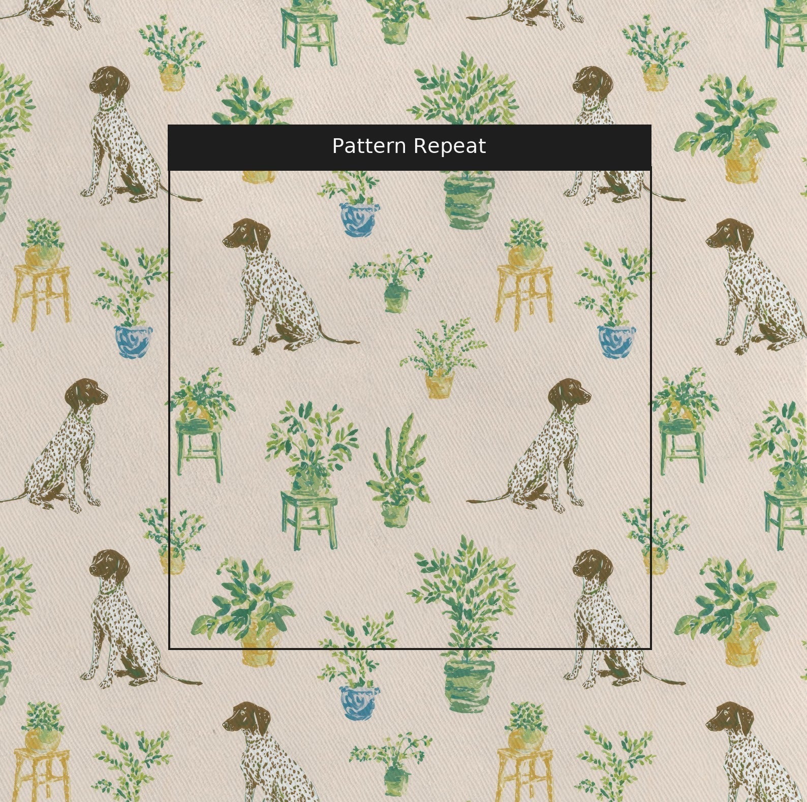 GSP Plants - Fabric - Linen Rowe