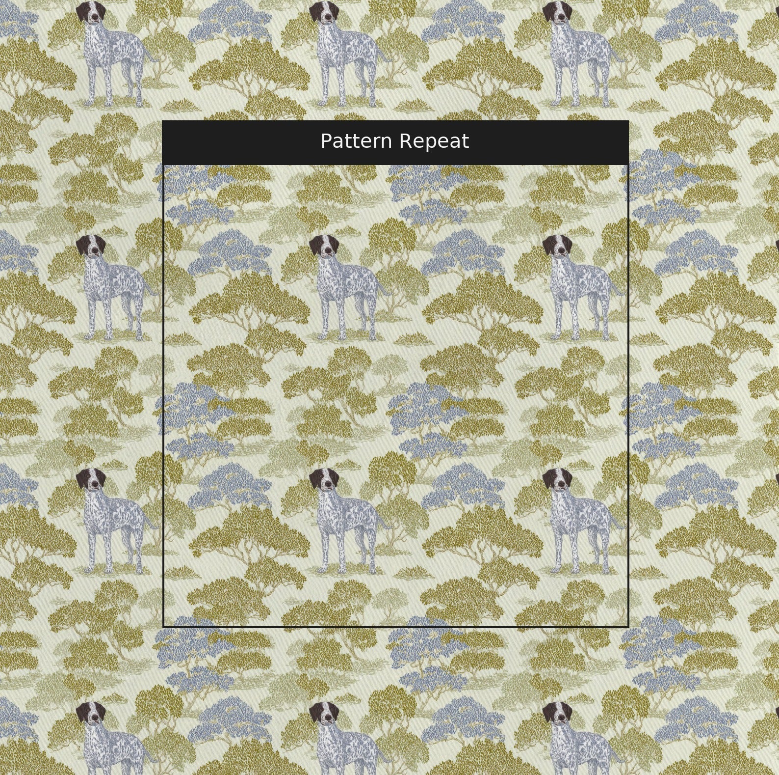 Happy Hound - Fabric - Linen Rowe