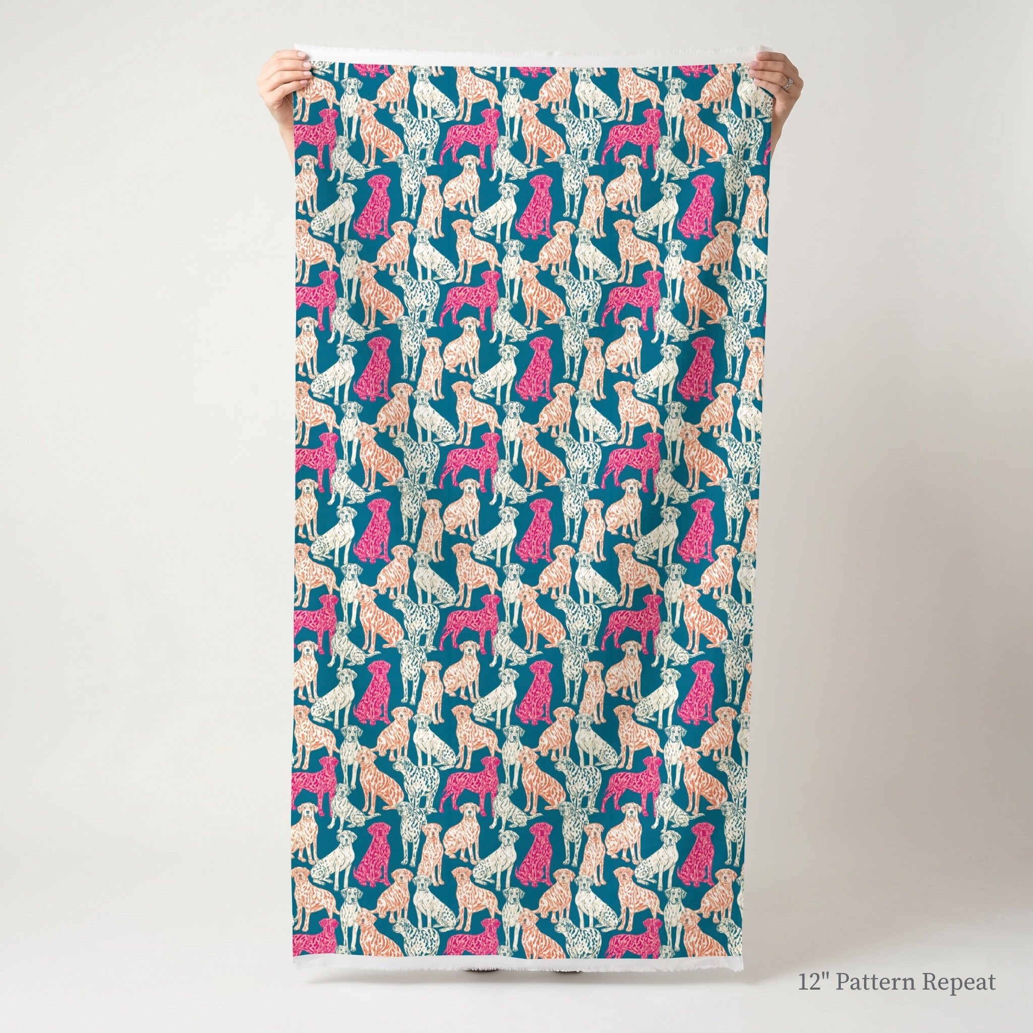 Happy Hounds - Fabric - Linen Rowe
