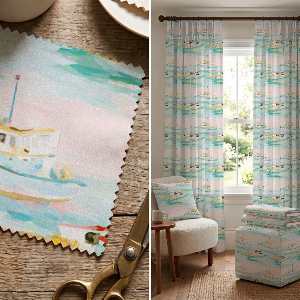 Harbor Calm - Fabric - Linen Rowe
