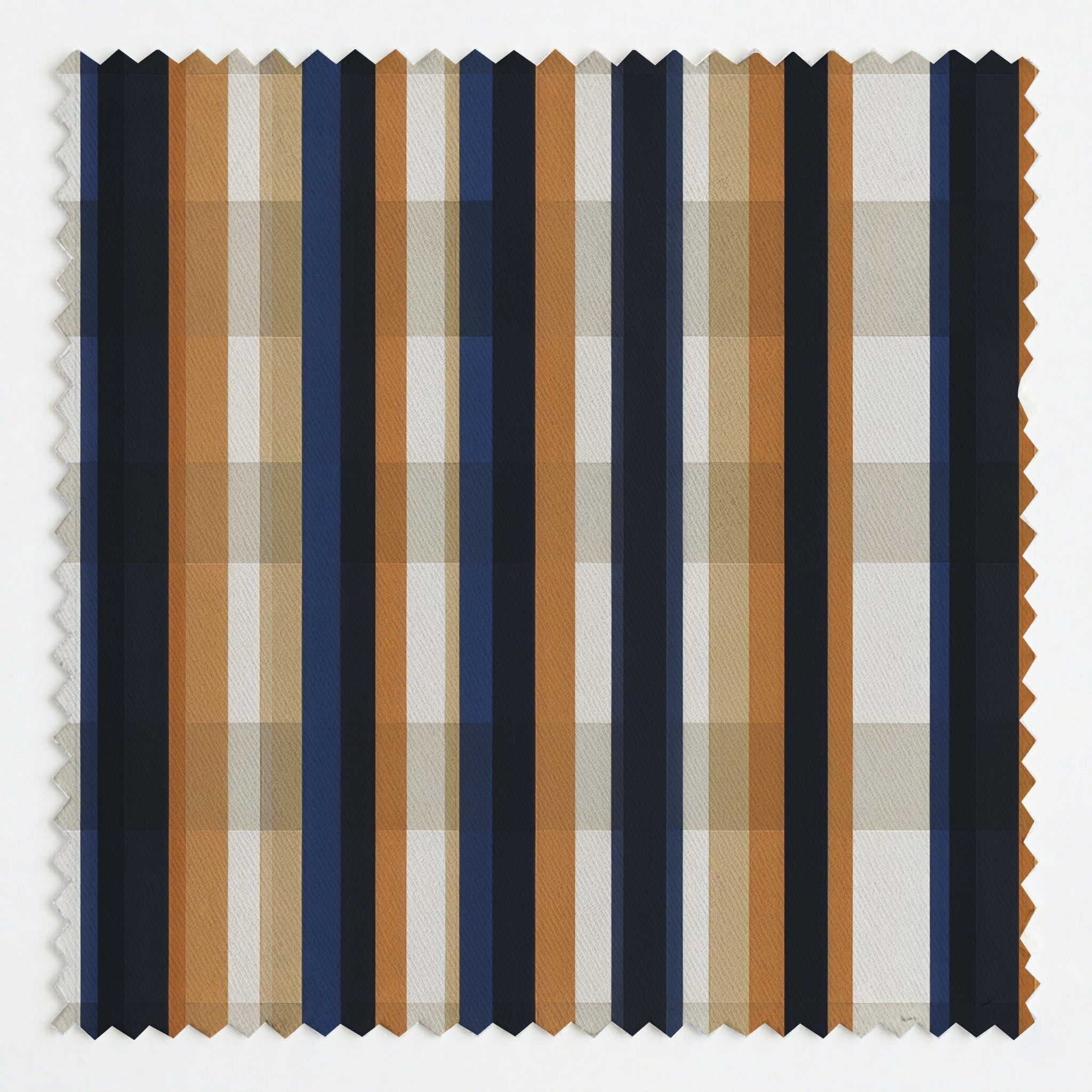 Harbor Plaid Stripe - Fabric - Linen Rowe