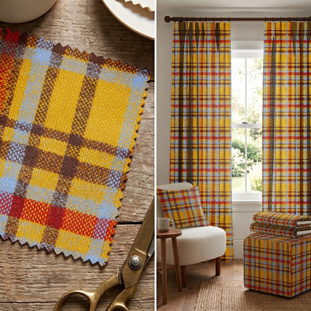 Harvest Tartan - Fabric - Linen Rowe