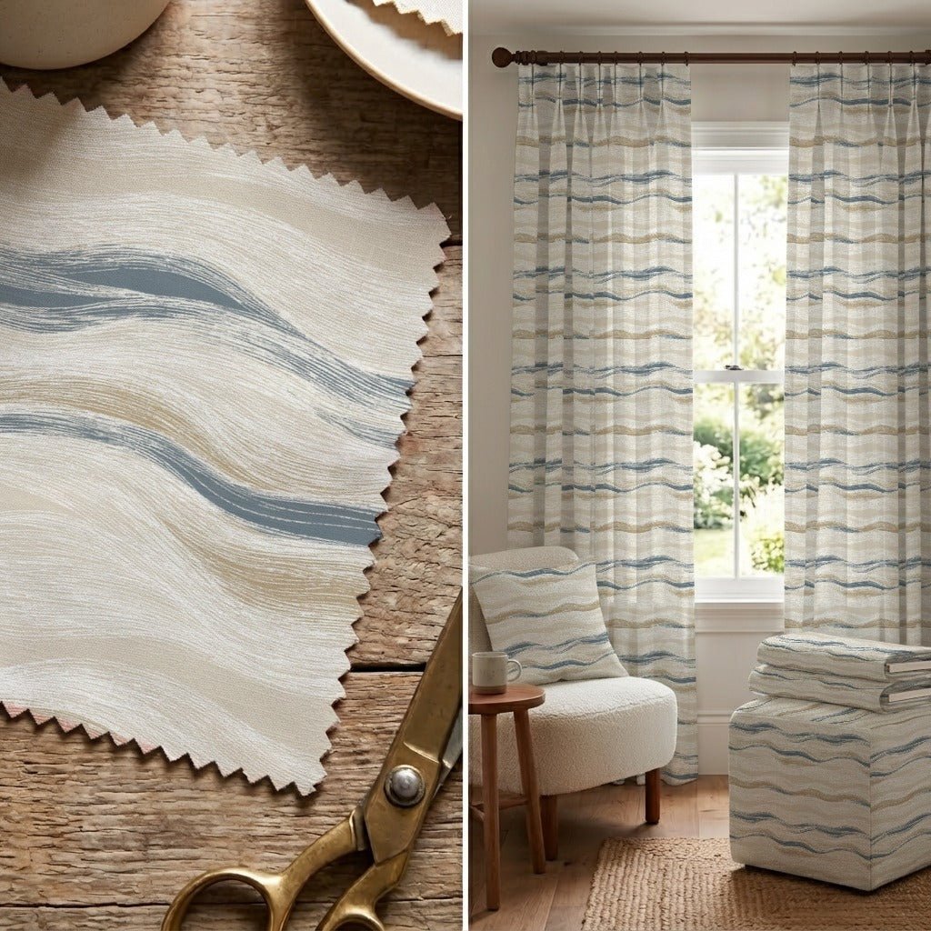 Henrik Waves - Fabric - Linen Rowe