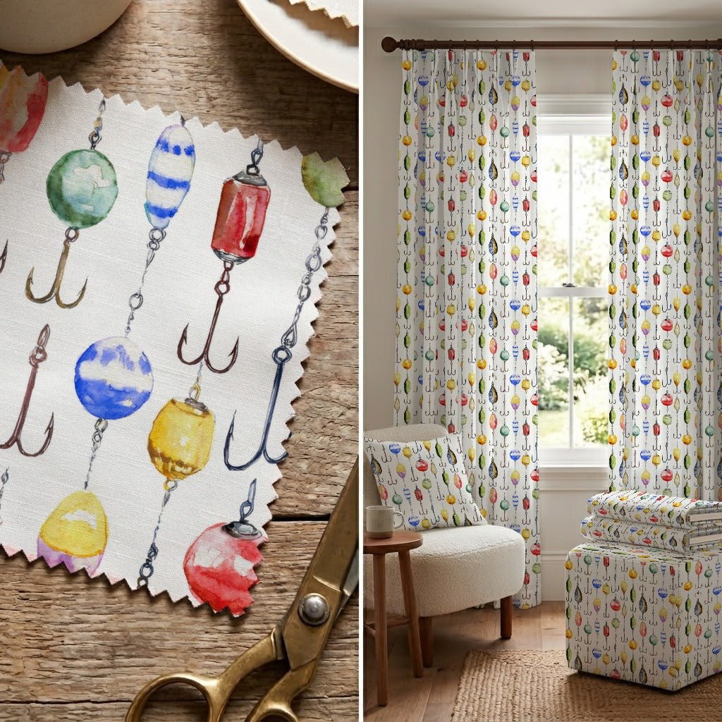 Hook and Line - Fabric - Linen Rowe