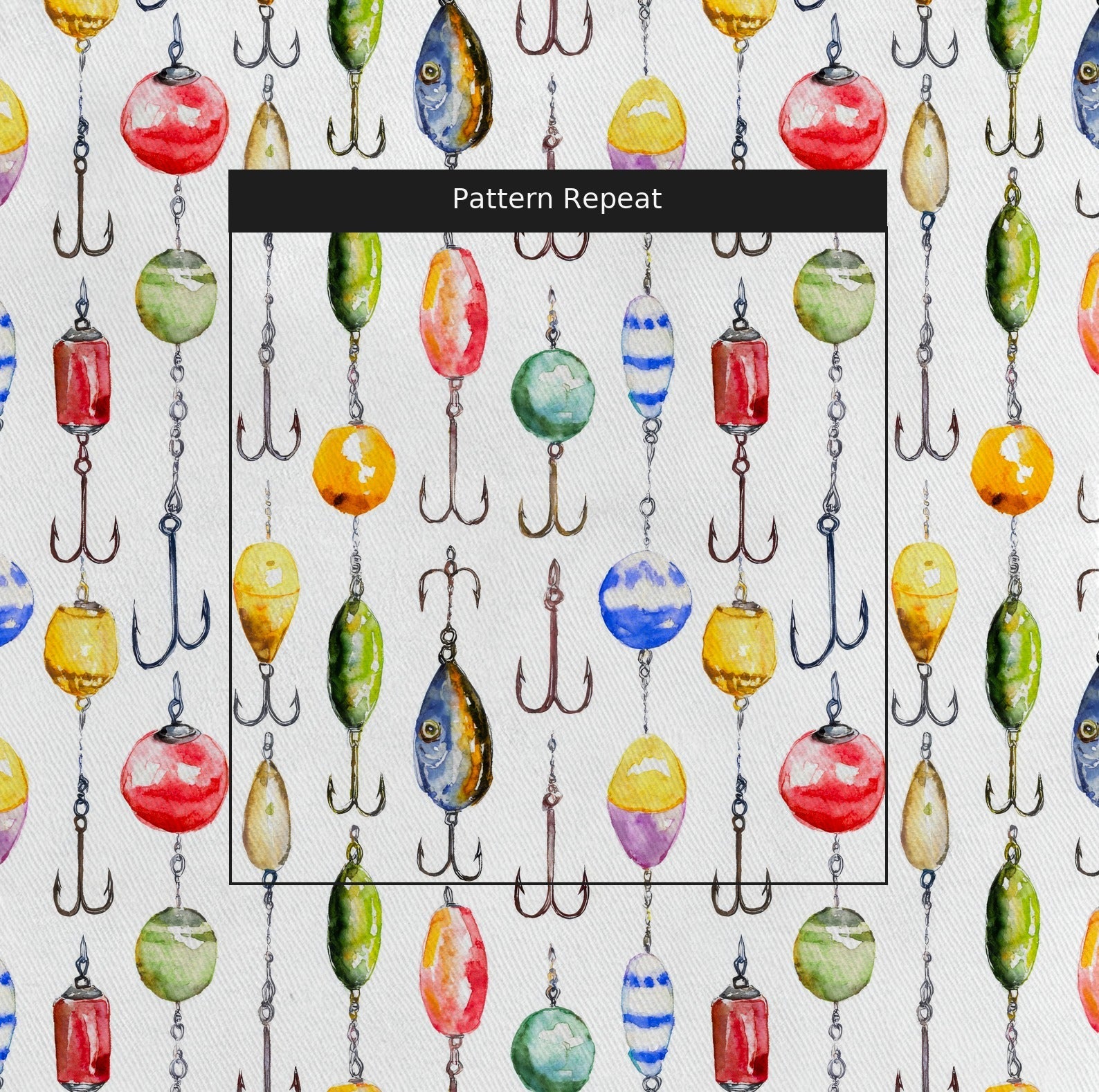Hook and Line - Fabric - Linen Rowe