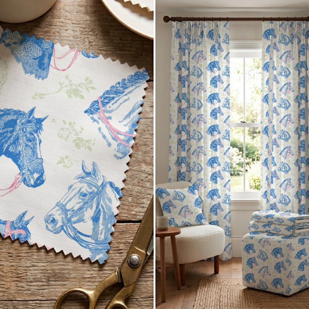 Horse Portraits - Fabric - Linen Rowe