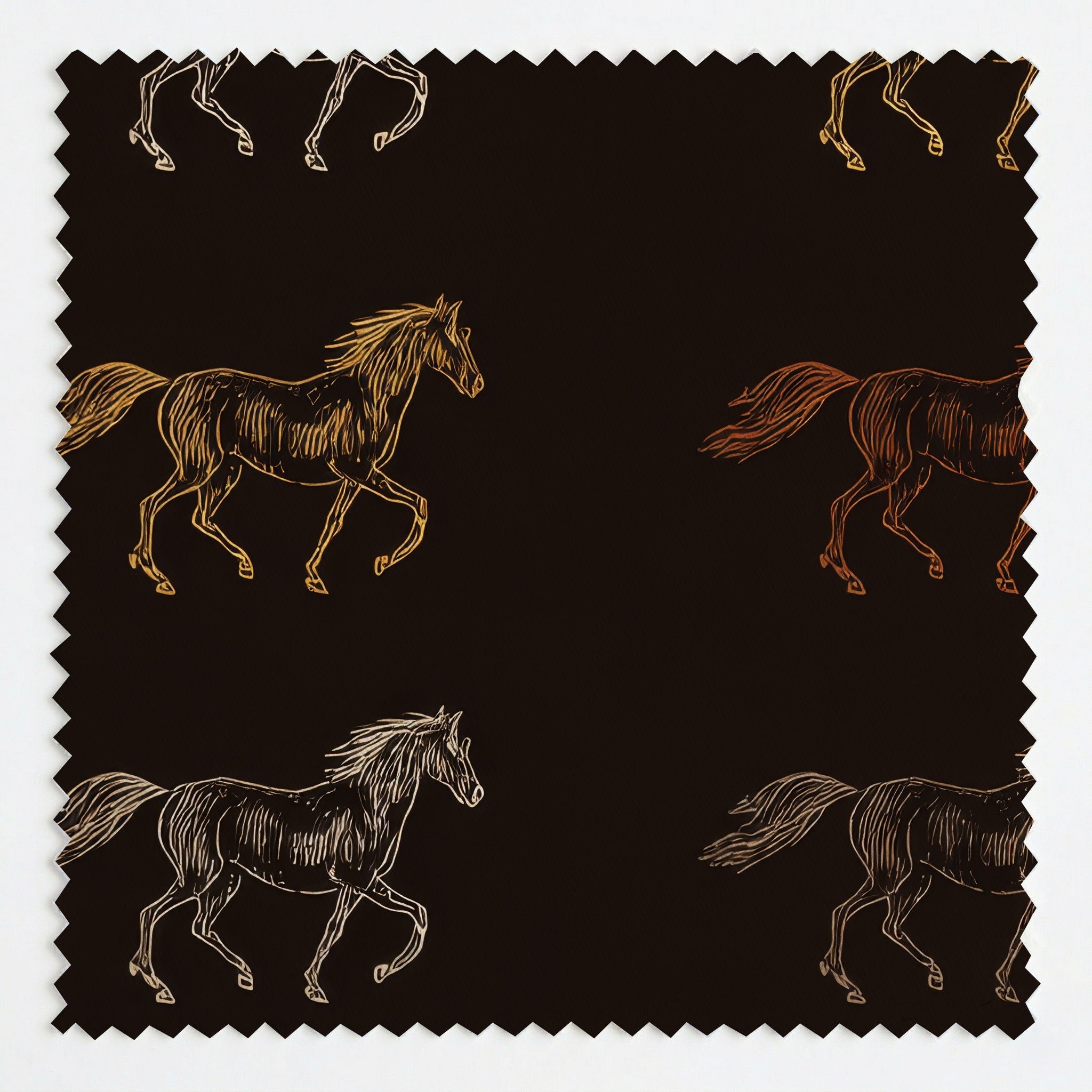 Horse Sketch - Fabric - Linen Rowe