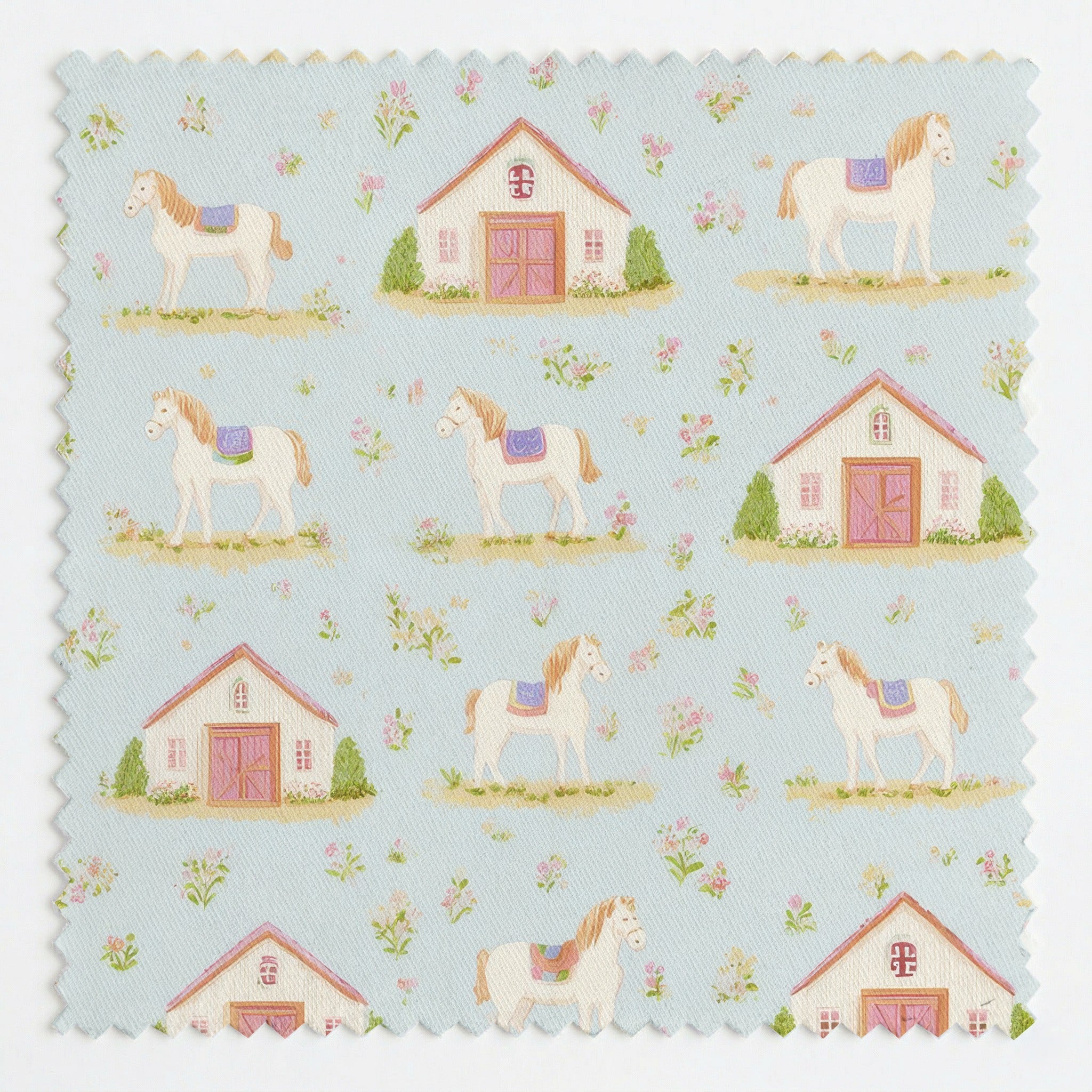 Horse Stables - Fabric - Linen Rowe