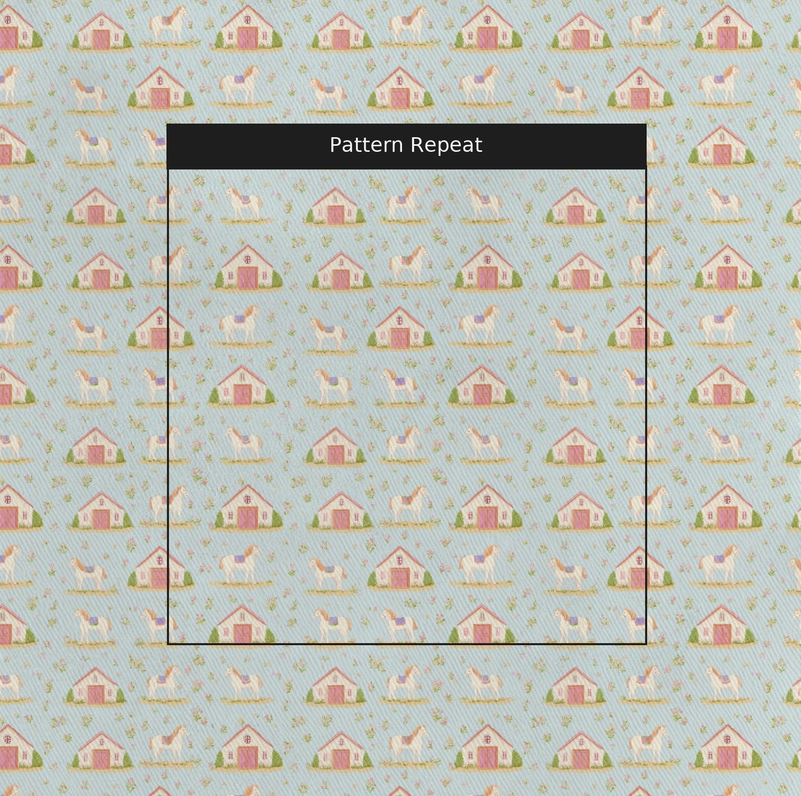 Horse Stables - Fabric - Linen Rowe
