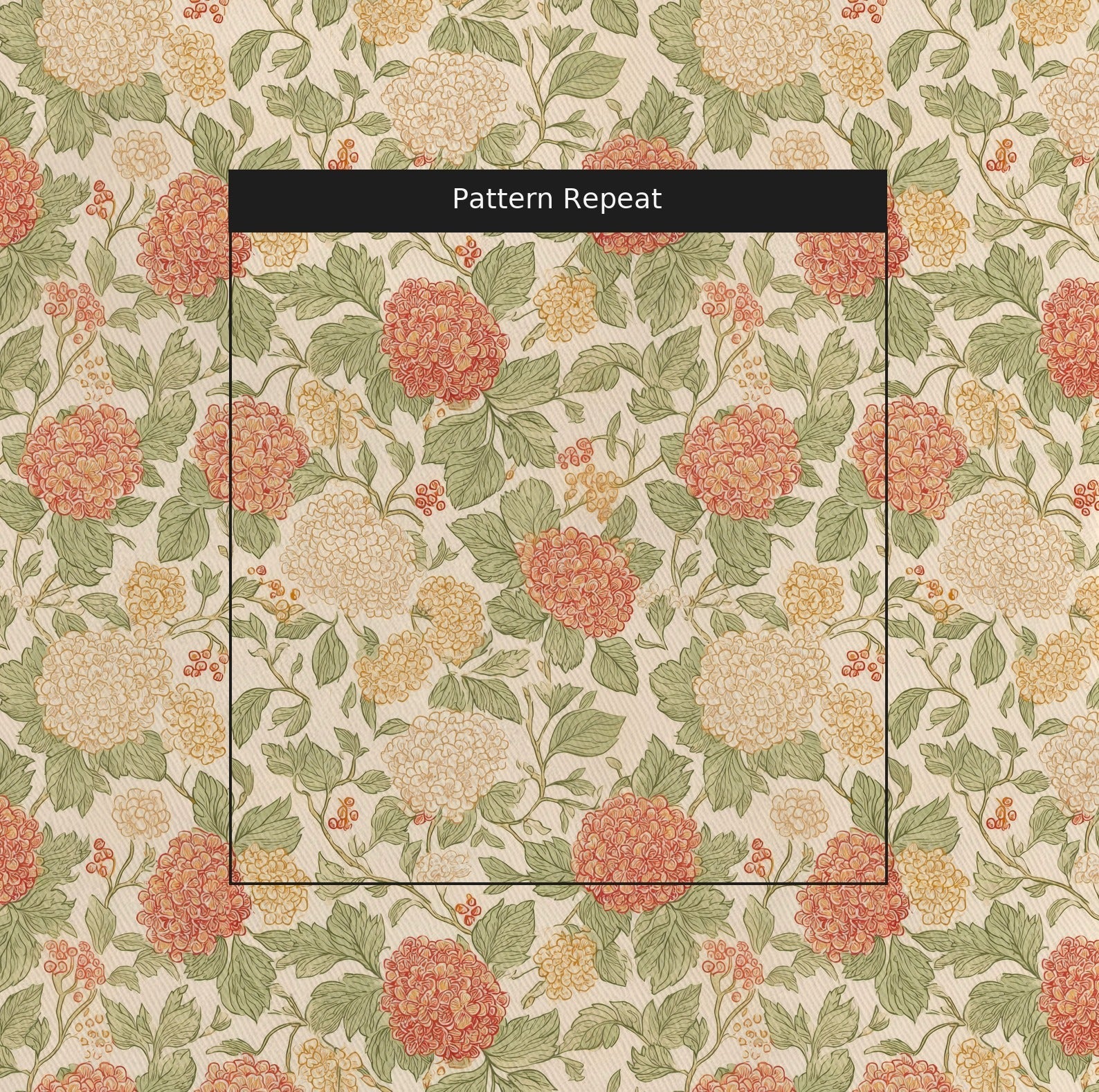 Hydrangea Heaven - Fabric - Linen Rowe