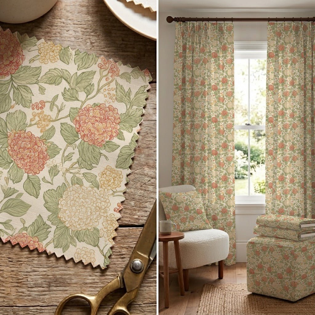 Hydrangea Heaven - Fabric - Linen Rowe