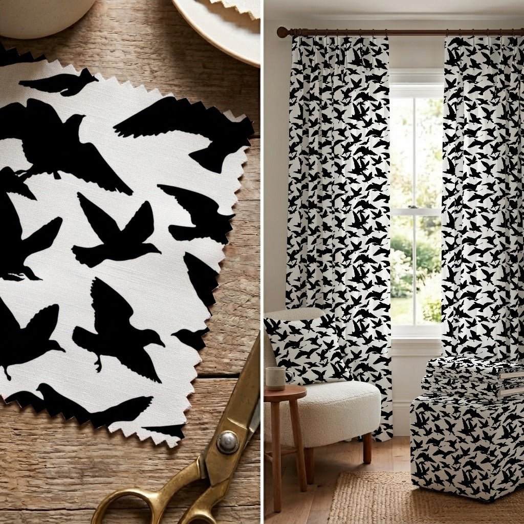 In Flight Silhouette - Fabric - Linen Rowe