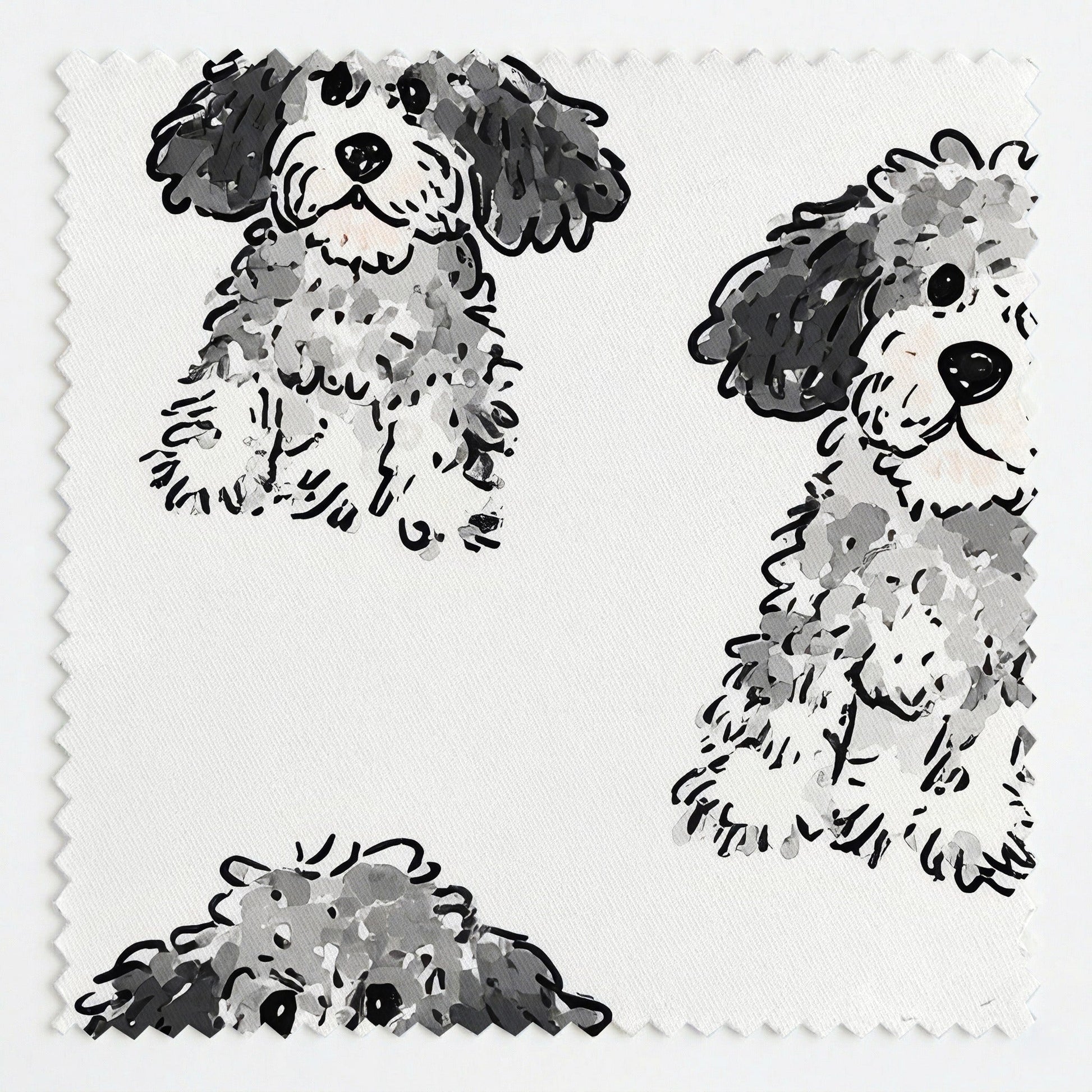 In the Wind Goldendoodle - Fabric - Linen Rowe