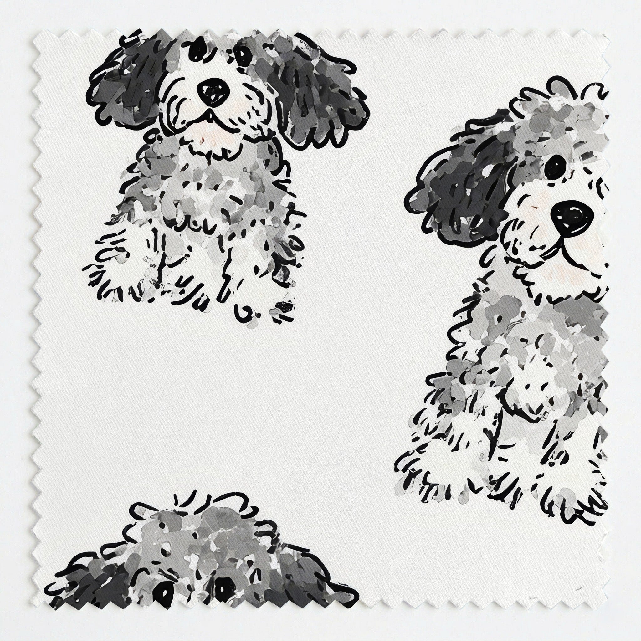 In the Wind Goldendoodle - Fabric - Linen Rowe
