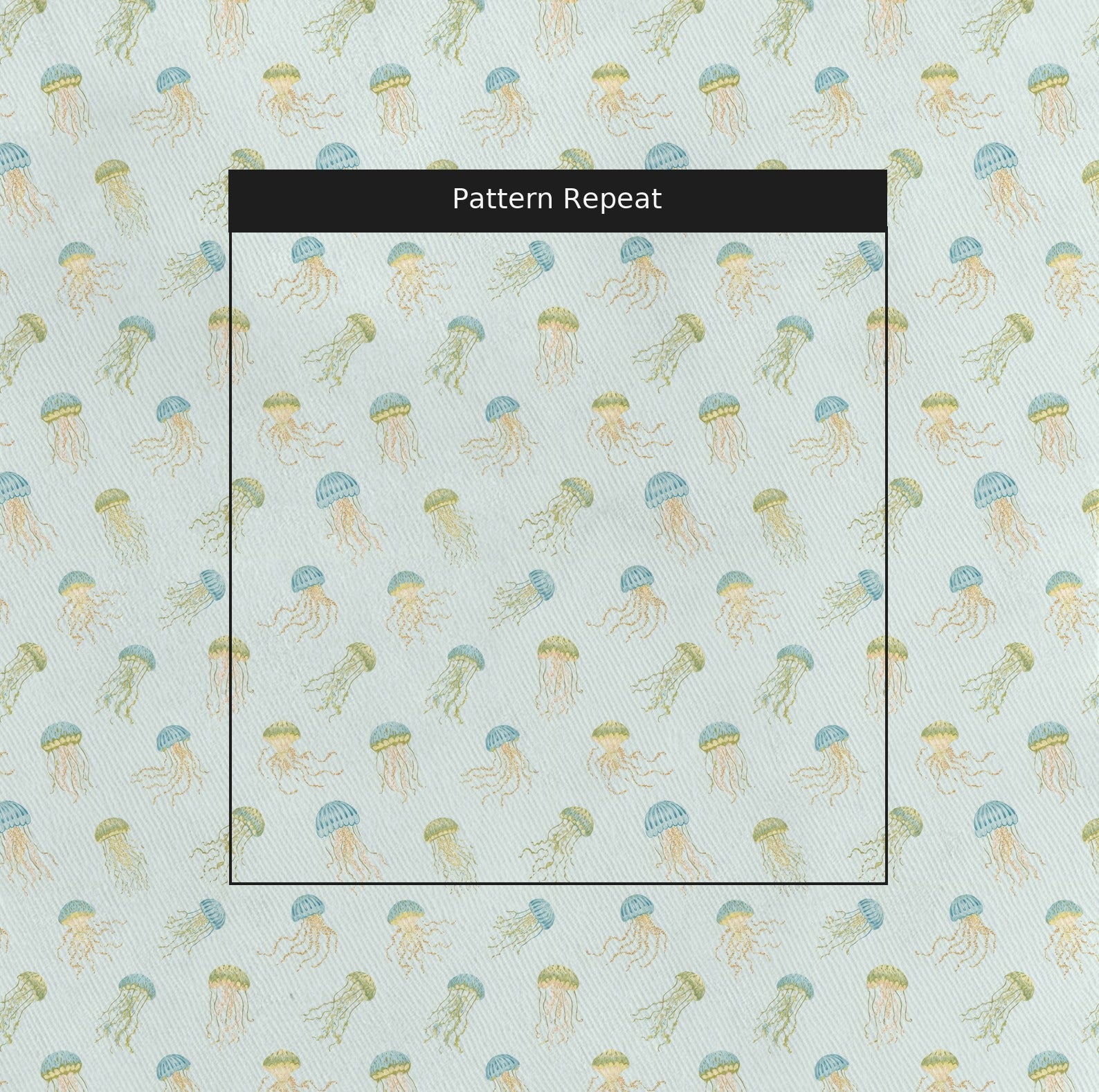 Joyful Jellyfish - Fabric - Linen Rowe