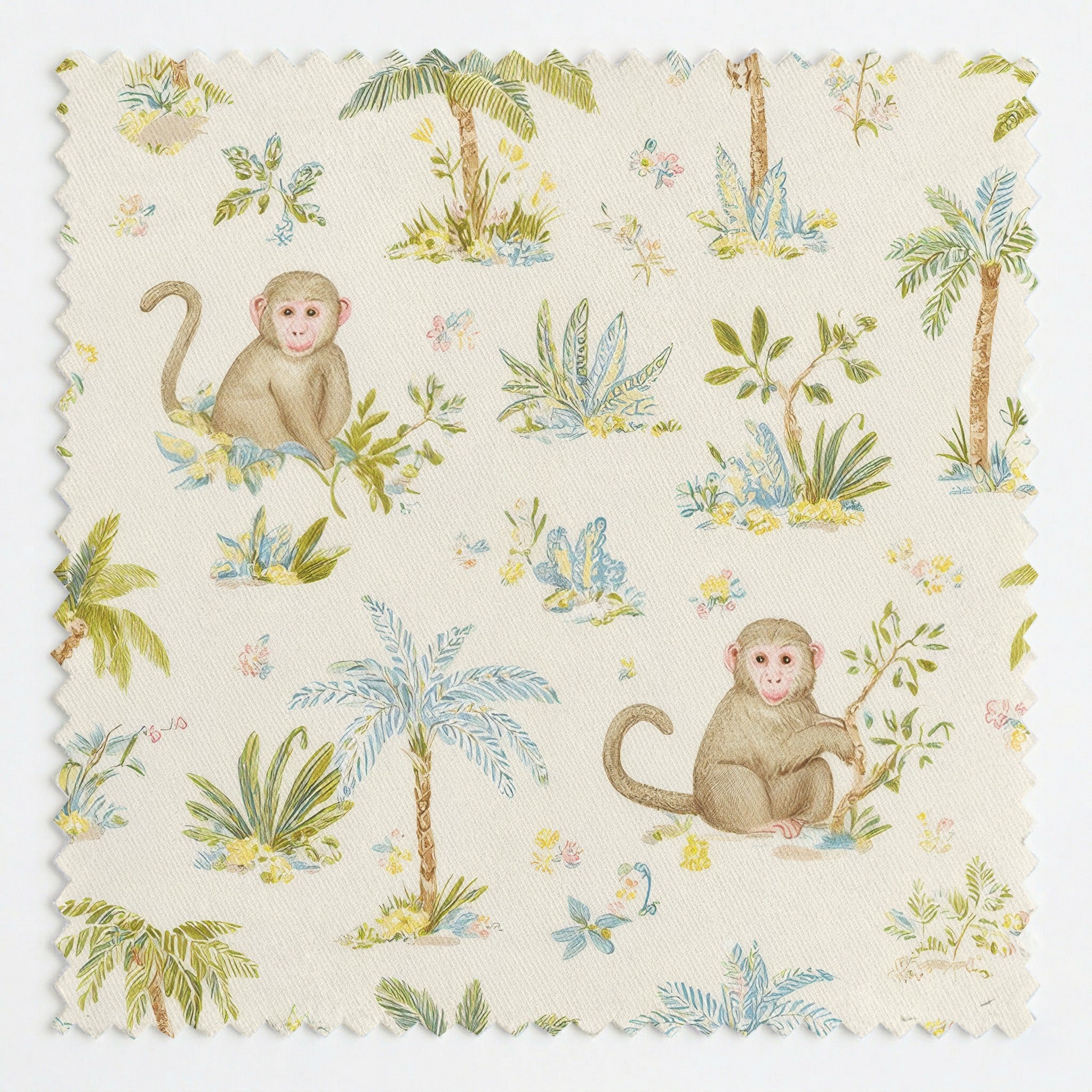 Jungle Monkey - Fabric - Linen Rowe