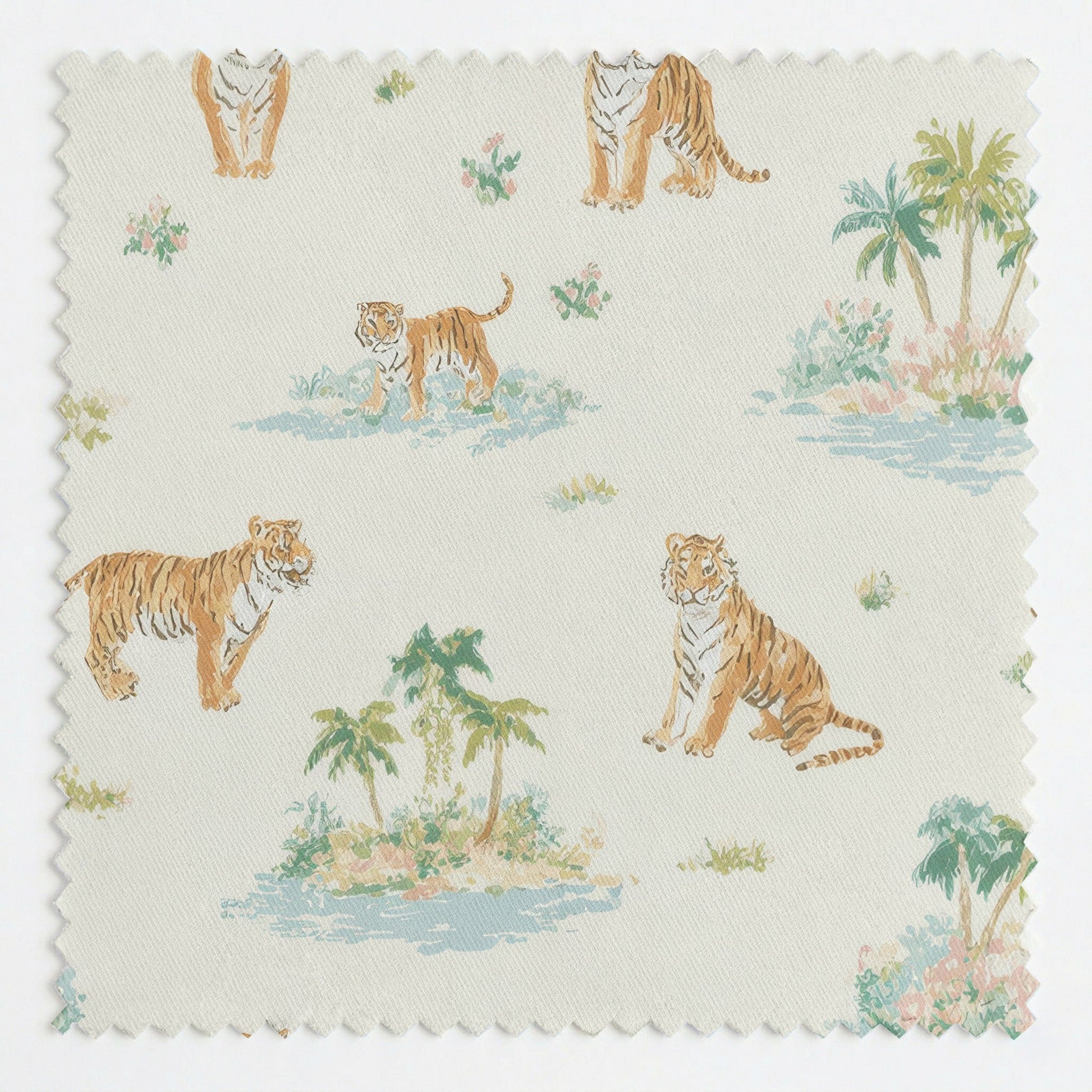 Jungle Tiger - Fabric - Linen Rowe
