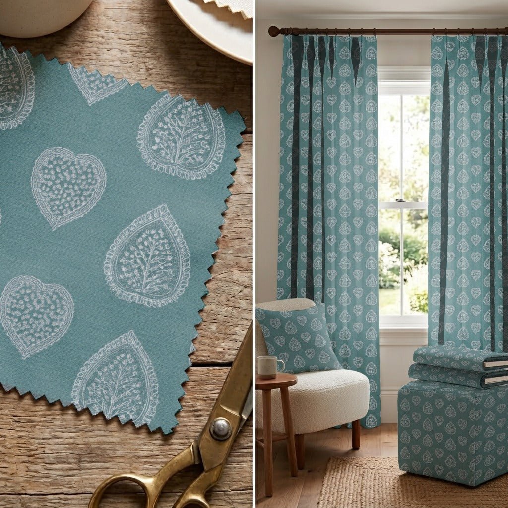 Juniper Blue - Fabric - Linen Rowe