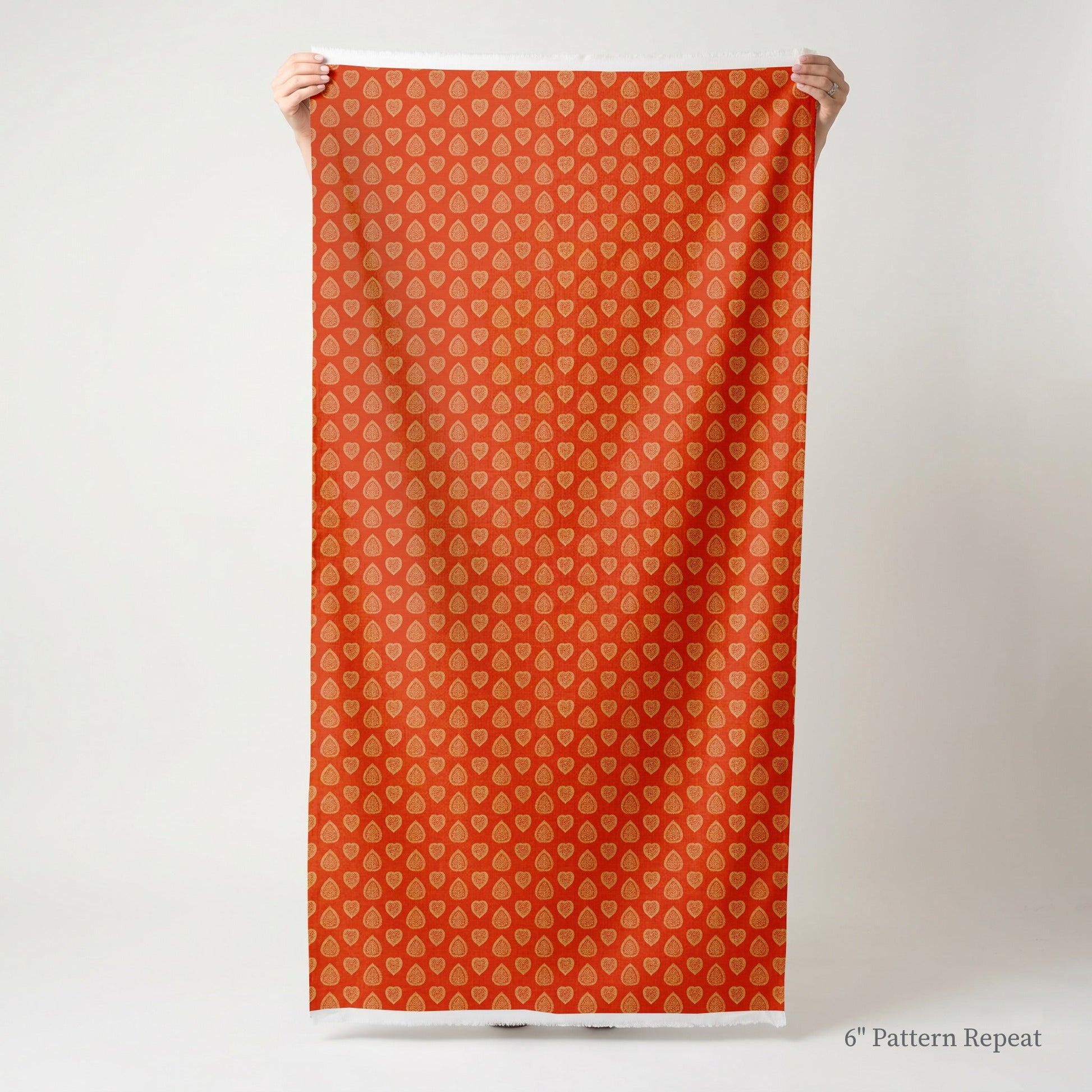 Juniper Orange - Fabric - Linen Rowe