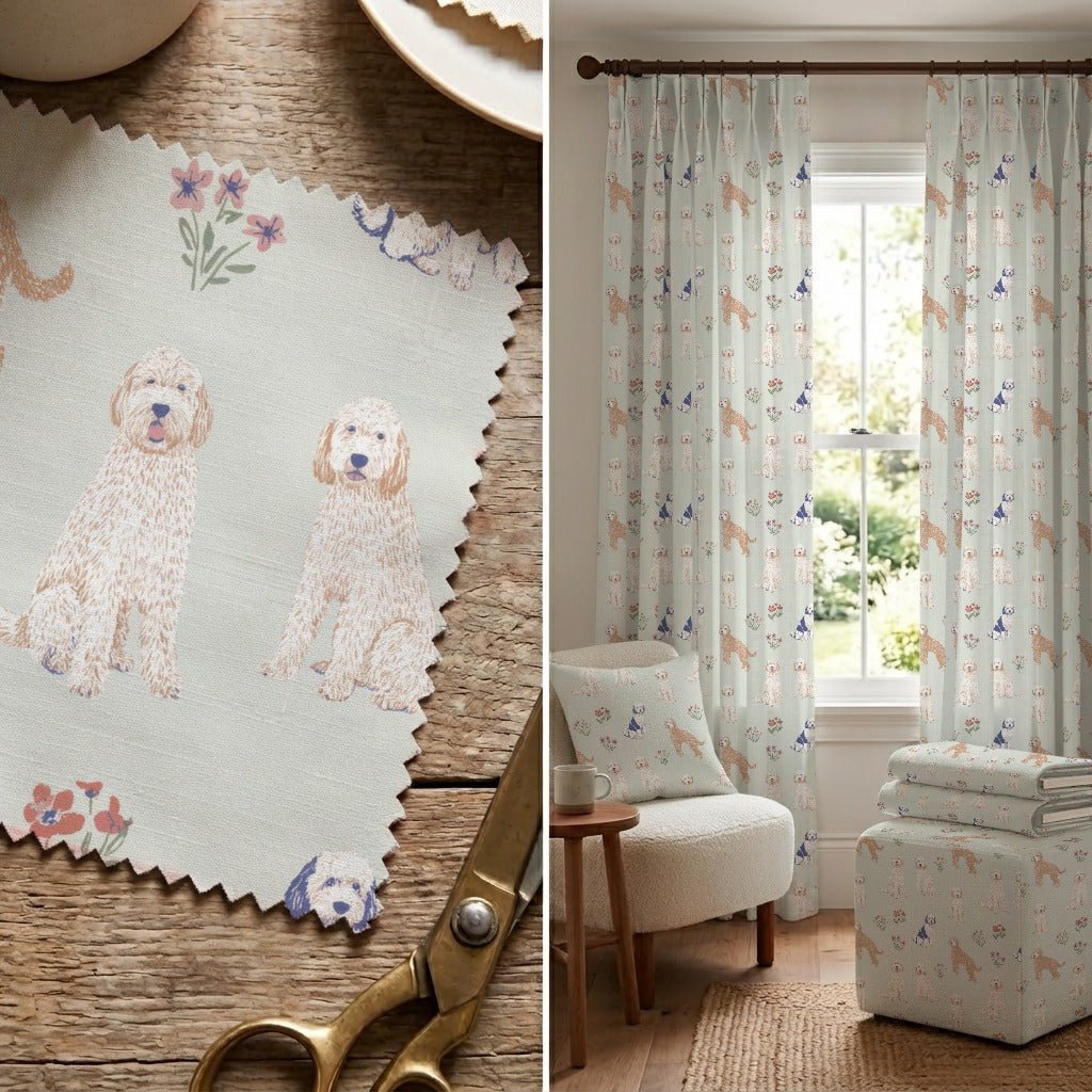 Just Curls - Fabric - Linen Rowe